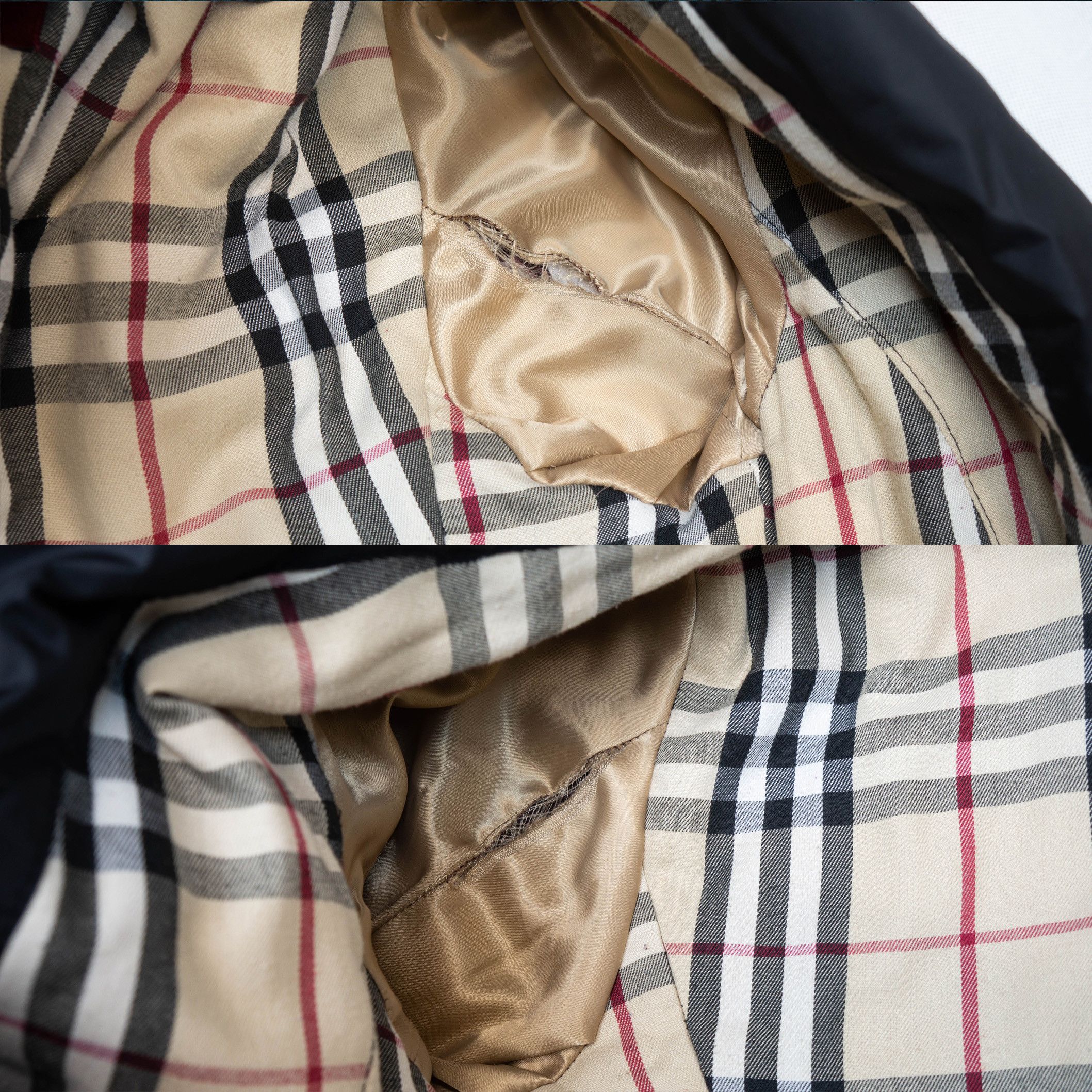 Burberry BURBERRY Check Women Quilted Jacket Burgundy Vintage 90s 00s Size S / US 4 / IT 40 - 11 Thumbnail