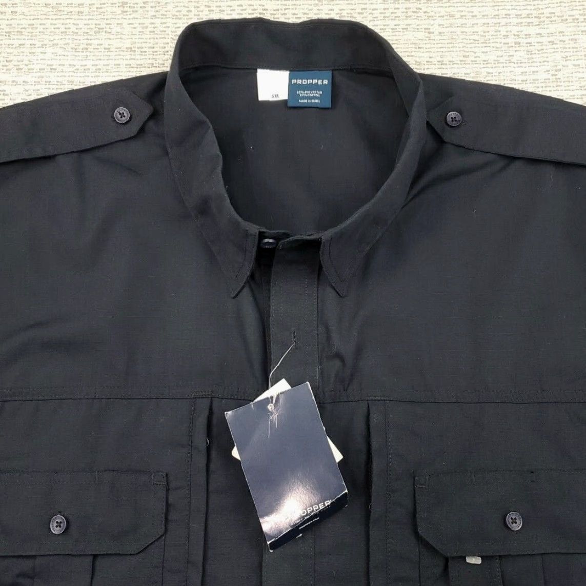 Propper Propper Tactical Shirt Mens 5XL Short Shirt Navy Teflon Fabric Military Work Size US XXL / EU 58 / 5 - 4 Thumbnail