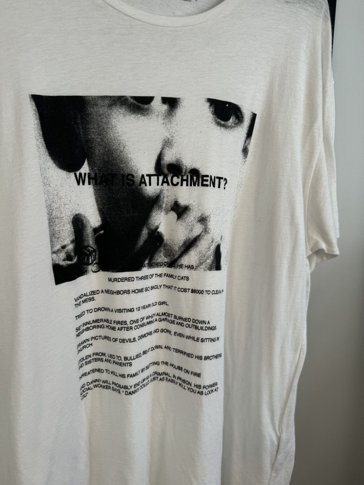 Enfants Riches Deprimes 🚭 ERD GRAIL🚭 SPRING/SUMMER 2018 “WHAT IS ATTACHMENT?” TEE Size US XL / EU 56 / 4 - 2 Thumbnail