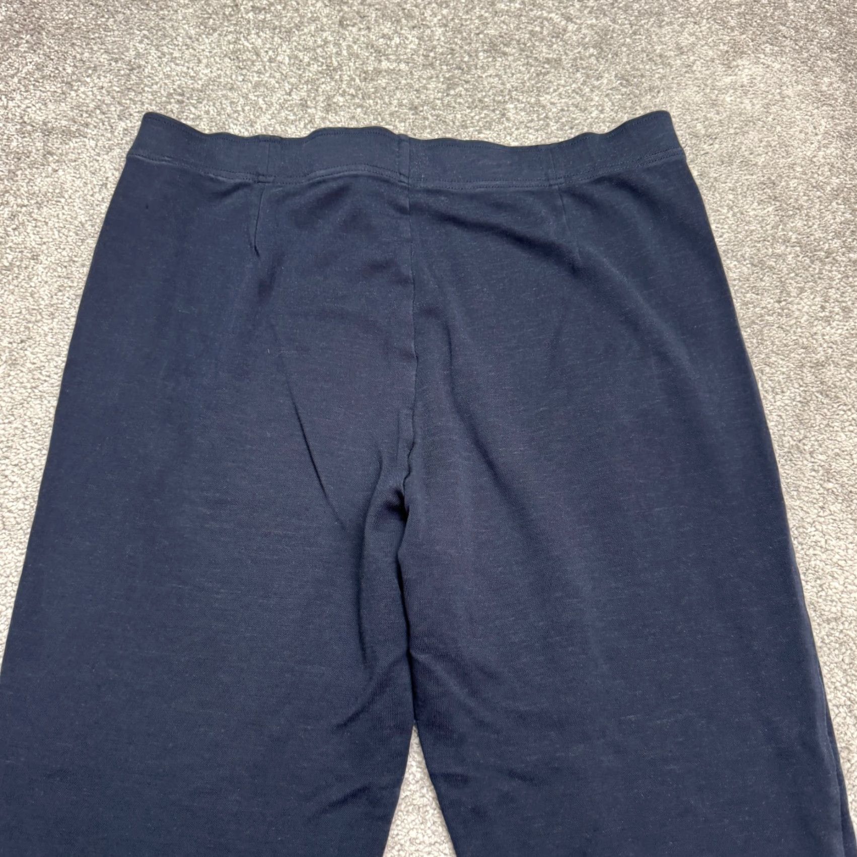 Eileen Fisher Eileen Fisher Pants Women Medium Navy Nylon Tencel Pull On 32x24 Cropped Activewear Size 32" / US 10 / IT 46 - 3 Thumbnail