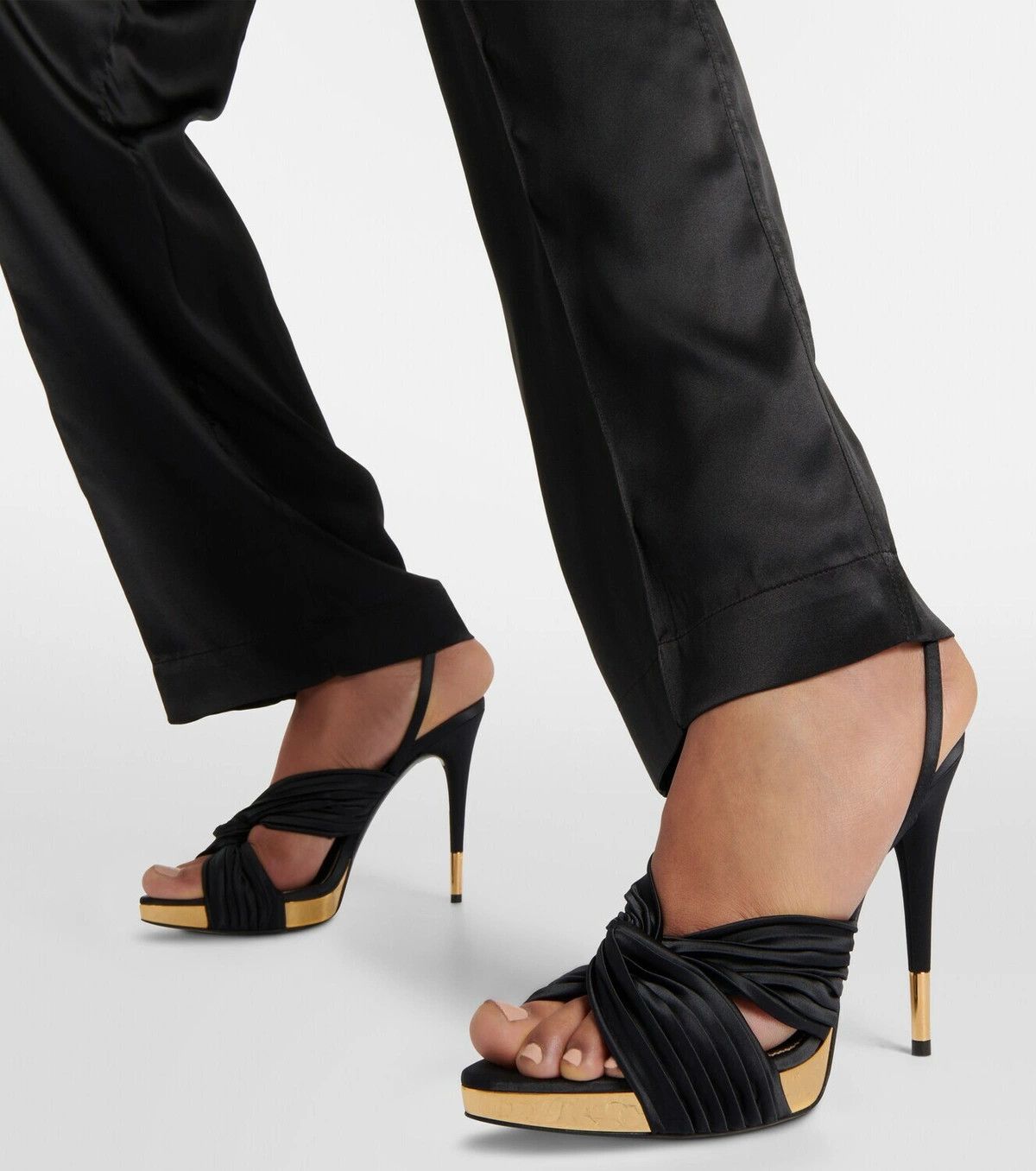 Tom Ford o1y0126 Ankle Strap Sandals in Black Size US 9 / IT 39 - 4 Thumbnail