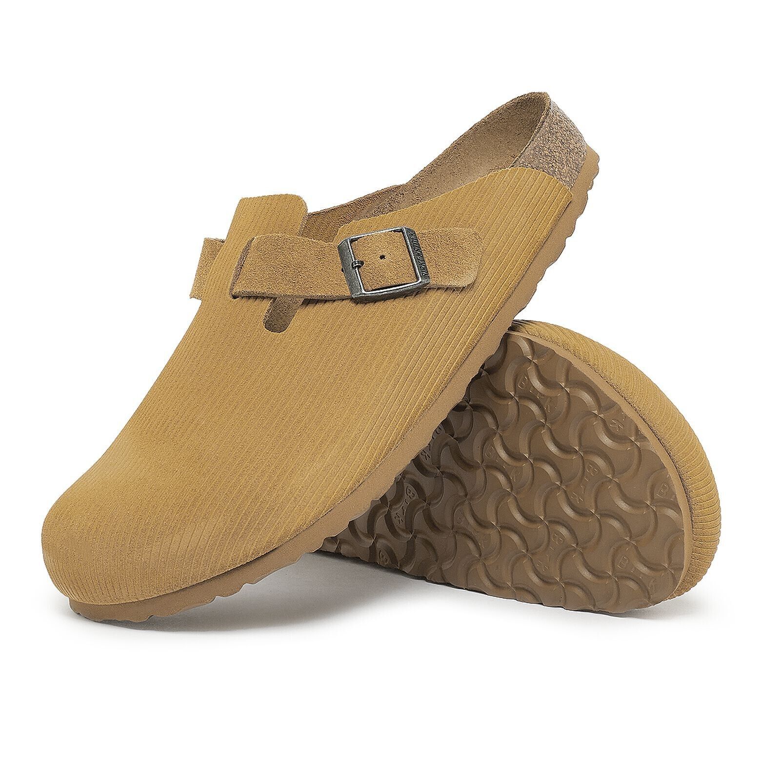 Birkenstock Birkenstock Boston Corduroy Cork Brown 1025668 US 6 EU 37 Size US 6 / IT 36 - 3 Thumbnail