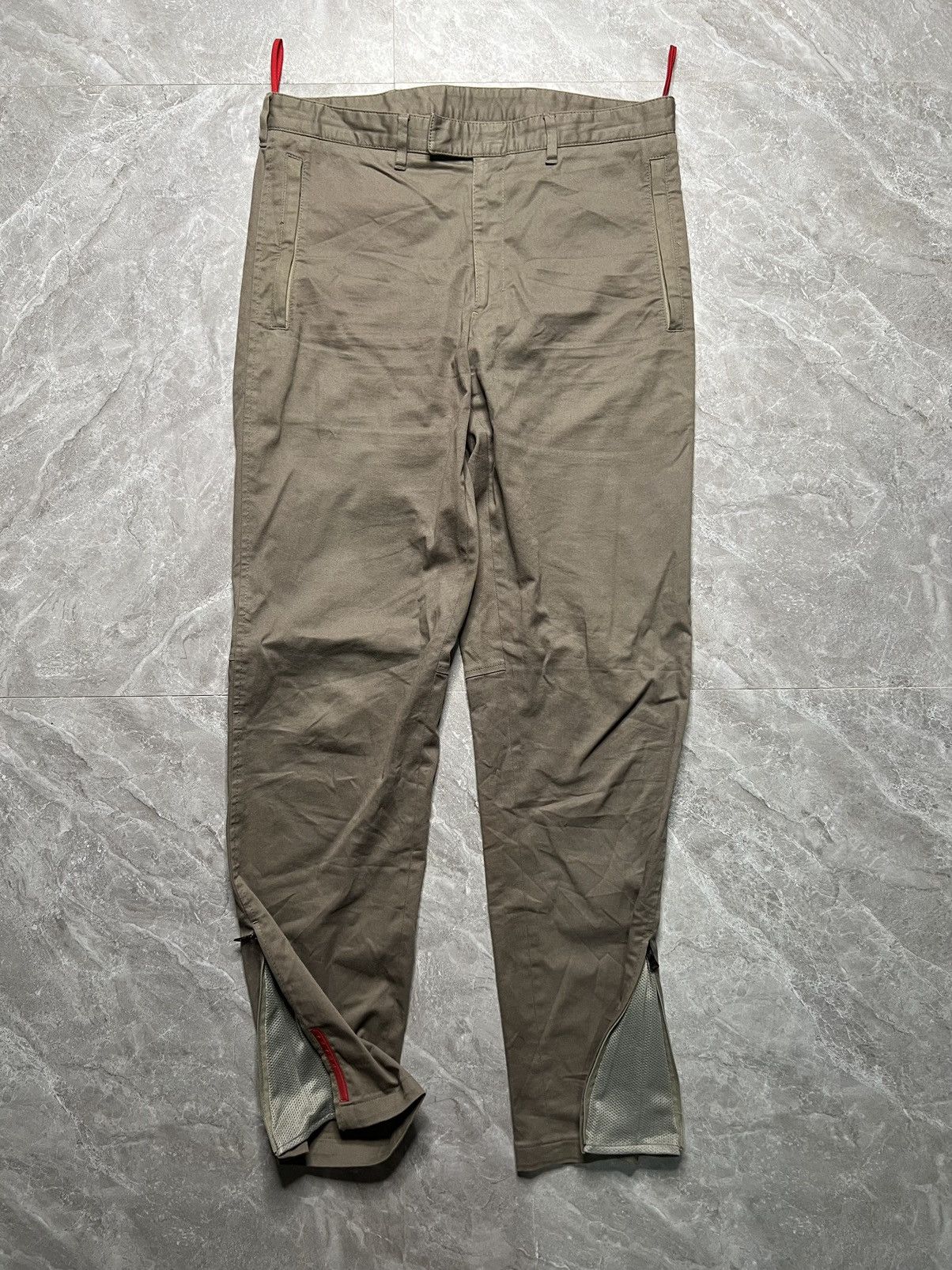 Prada Prada Stretch Cotton Zip Details Utility Pants Size US 31 - 2 Thumbnail