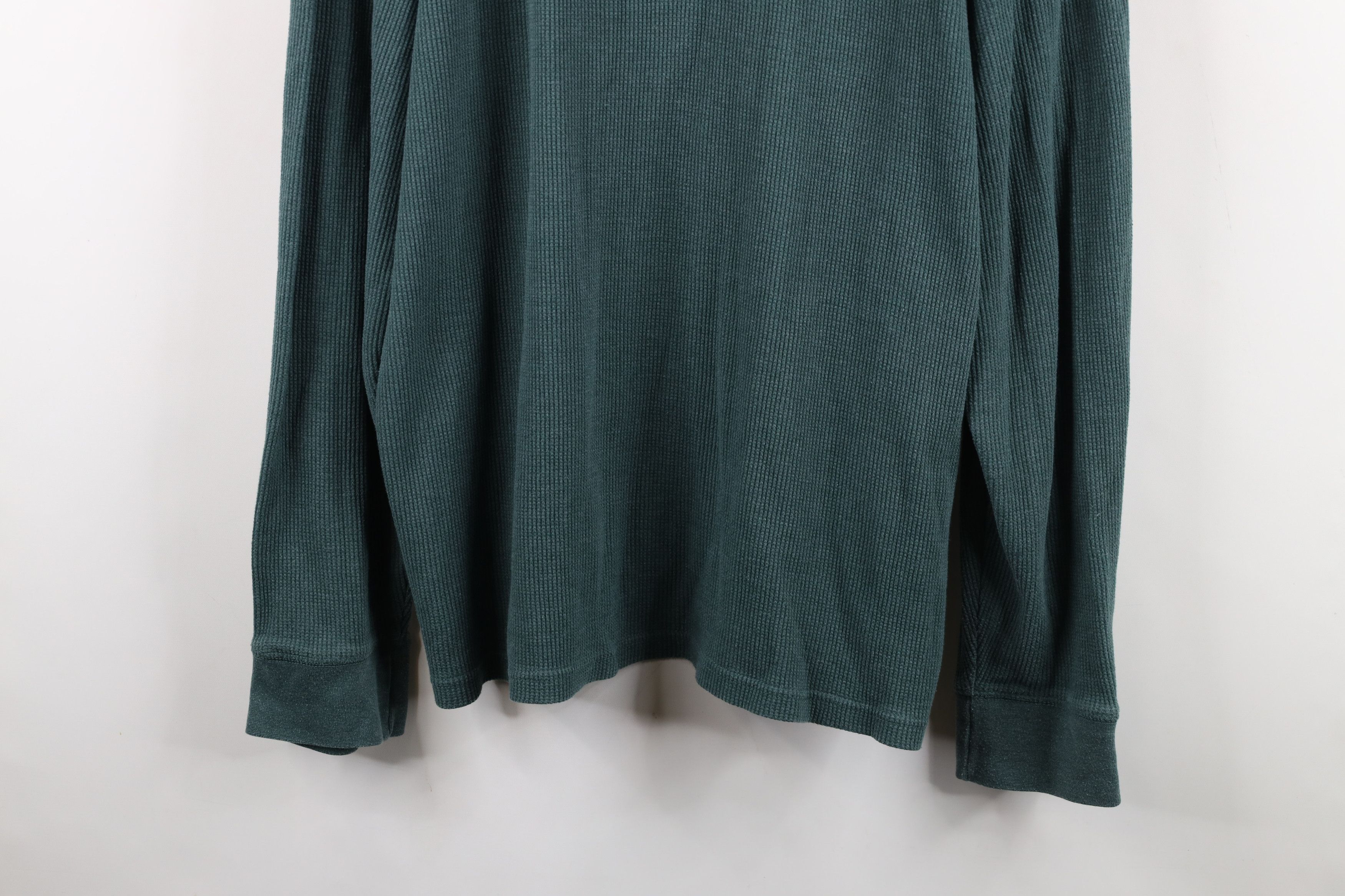 Vintage Vintage 90s Y2K Streetwear Waffle Knit Henley T-Shirt Size US XXL / EU 58 / 5 - 3 Thumbnail