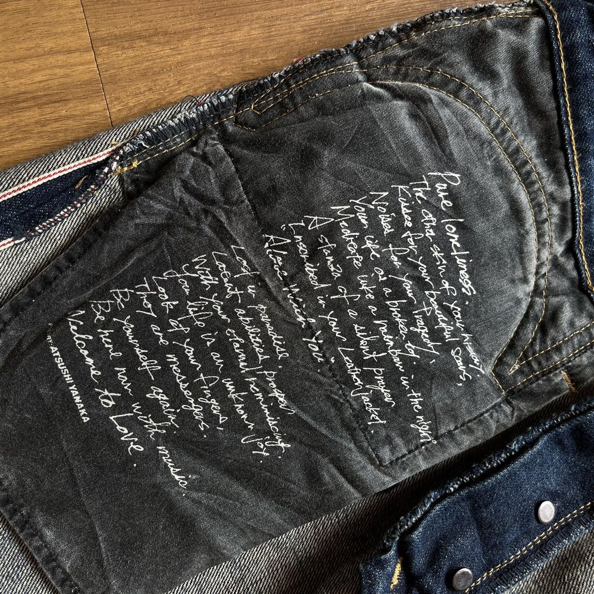 If Six Was Nine × Isamu Katayama Backlash × Le Grande Bleu (L.G.B.) Isamu Katayama Backlash Ripped Selvedge Bootcut Denim Pants Size US 32 / EU 48 - 7 Thumbnail