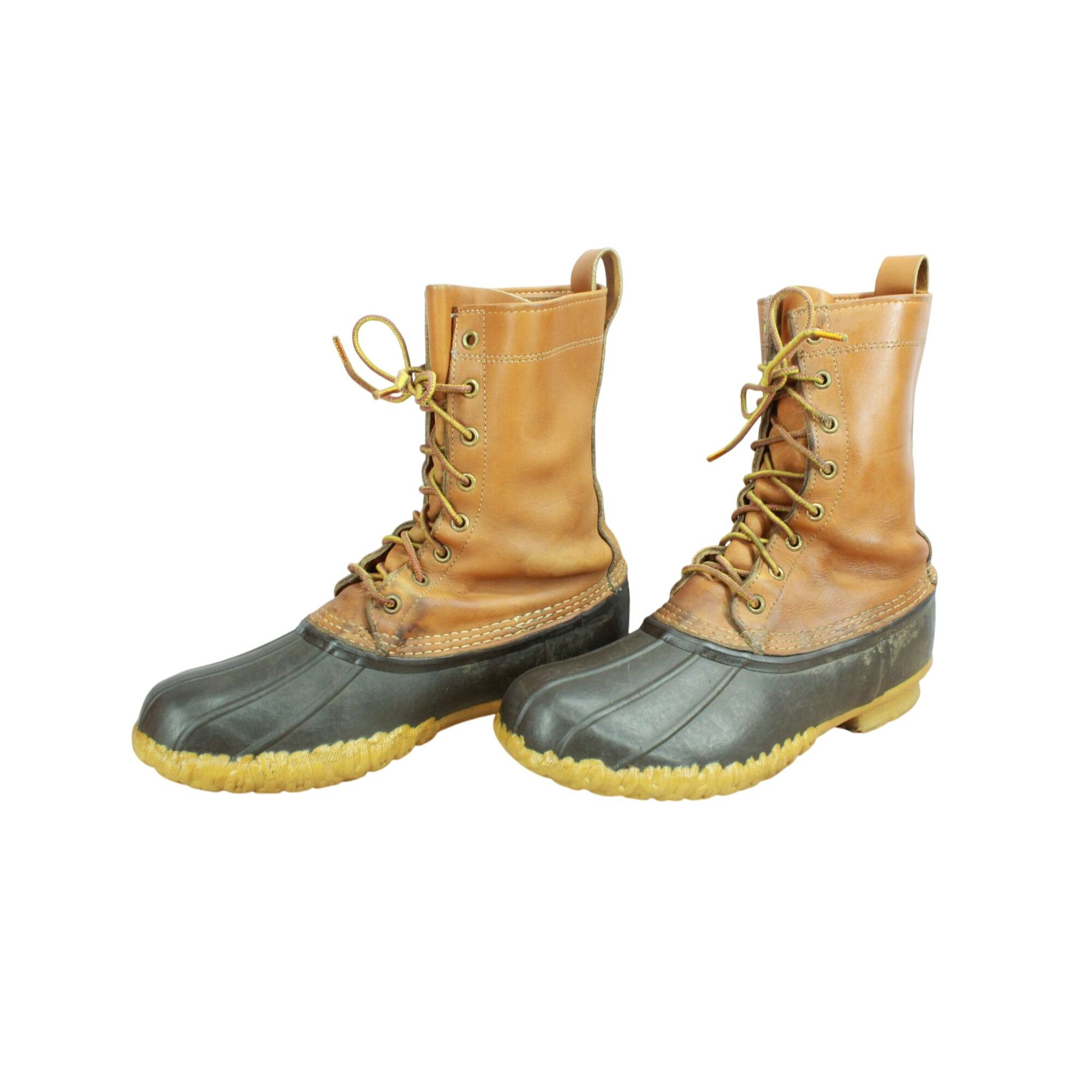L.L. Bean × Leather × Vintage Vintage LL Bean Leather Unlined Mid Calf Duck Boots Size 9 M Size US 9 / IT 39 - 2 Thumbnail