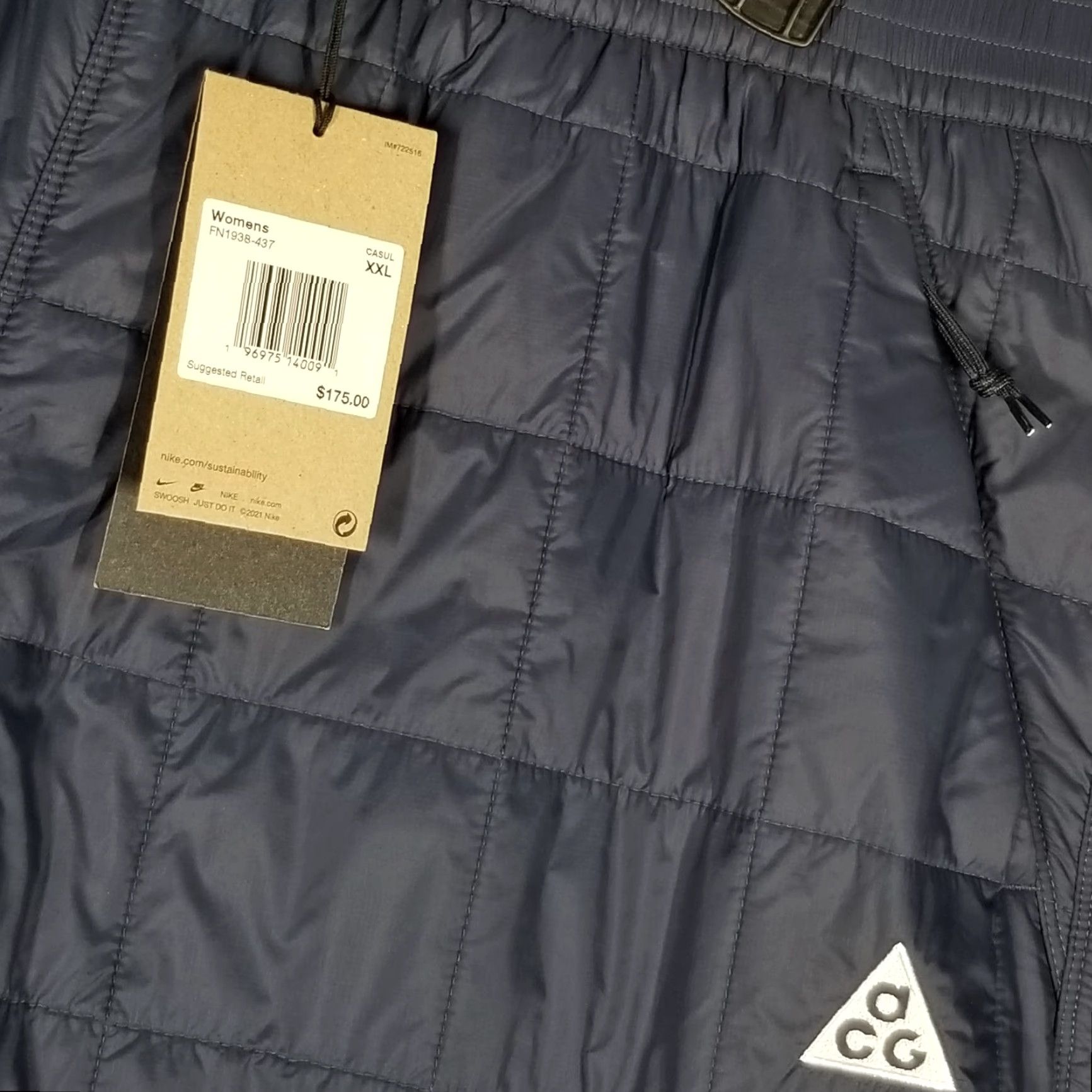 Nike ACG NIKE ACG "Rope de Dope" Women's Track Pants 2XL Thunder Blue Wide-Leg Activewear Size 40" / US 18 - 4 Thumbnail