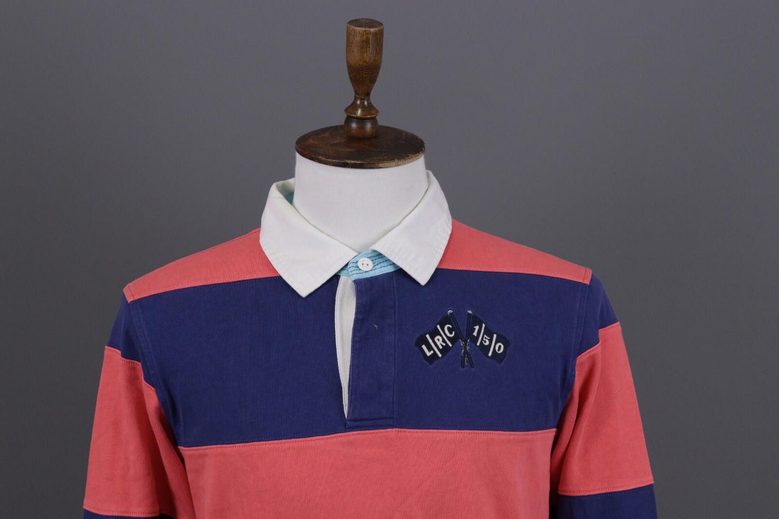 Designer Hackett London Tailored Fit Rugby Polo Sweater Size M Size US M / EU 48-50 / 2 - 2 Thumbnail