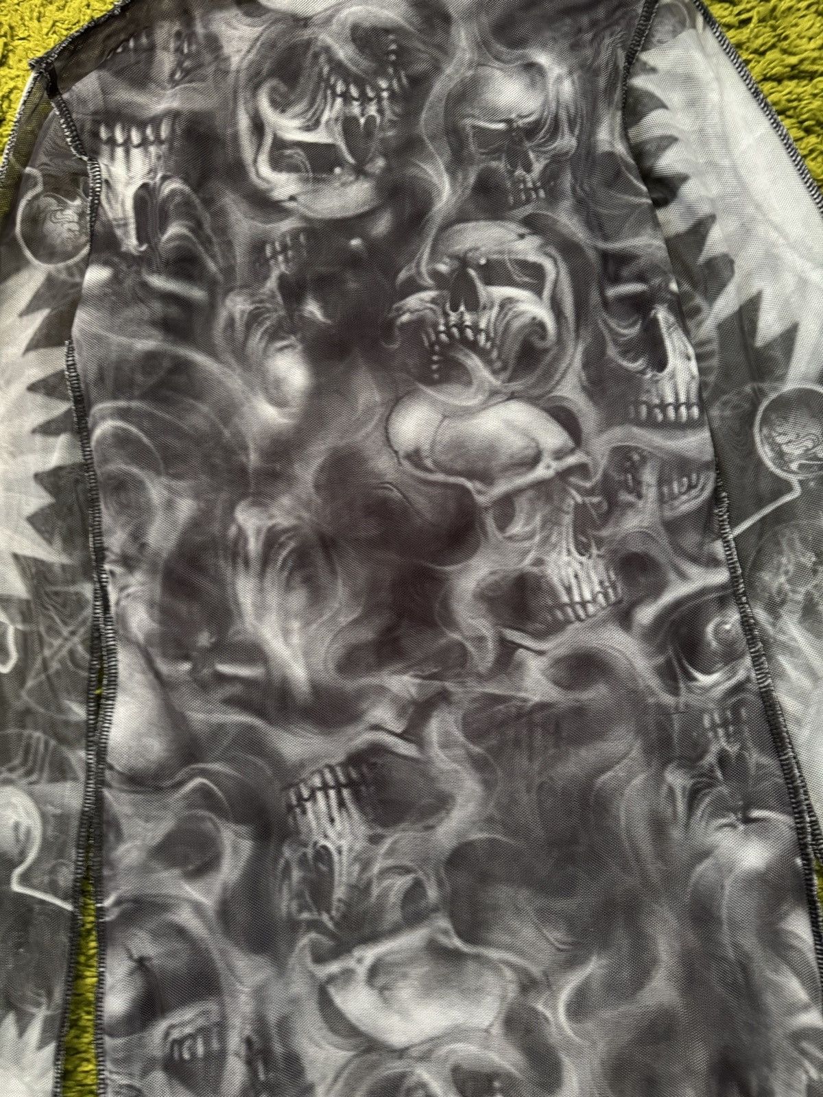 Designer Avant Garde mesh JPG Gaultier style Y2K Skull skeleton dress Size M / US 6-8 / IT 42-44 - 6 Thumbnail