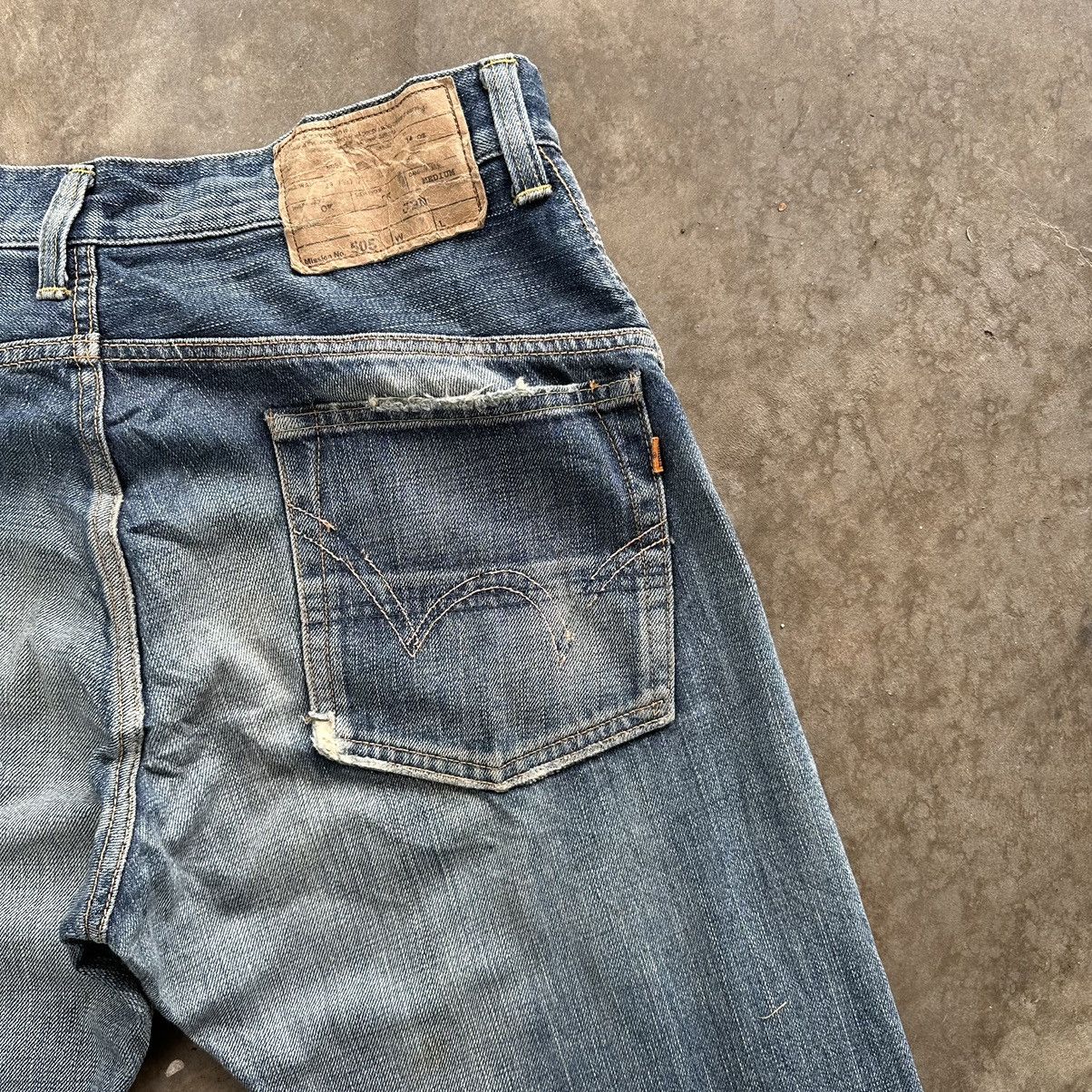 Japanese Brand Vintage Edwin Faded Distressed Denim Jean Pant W34 Size US 34 / EU 50 - 14 Thumbnail