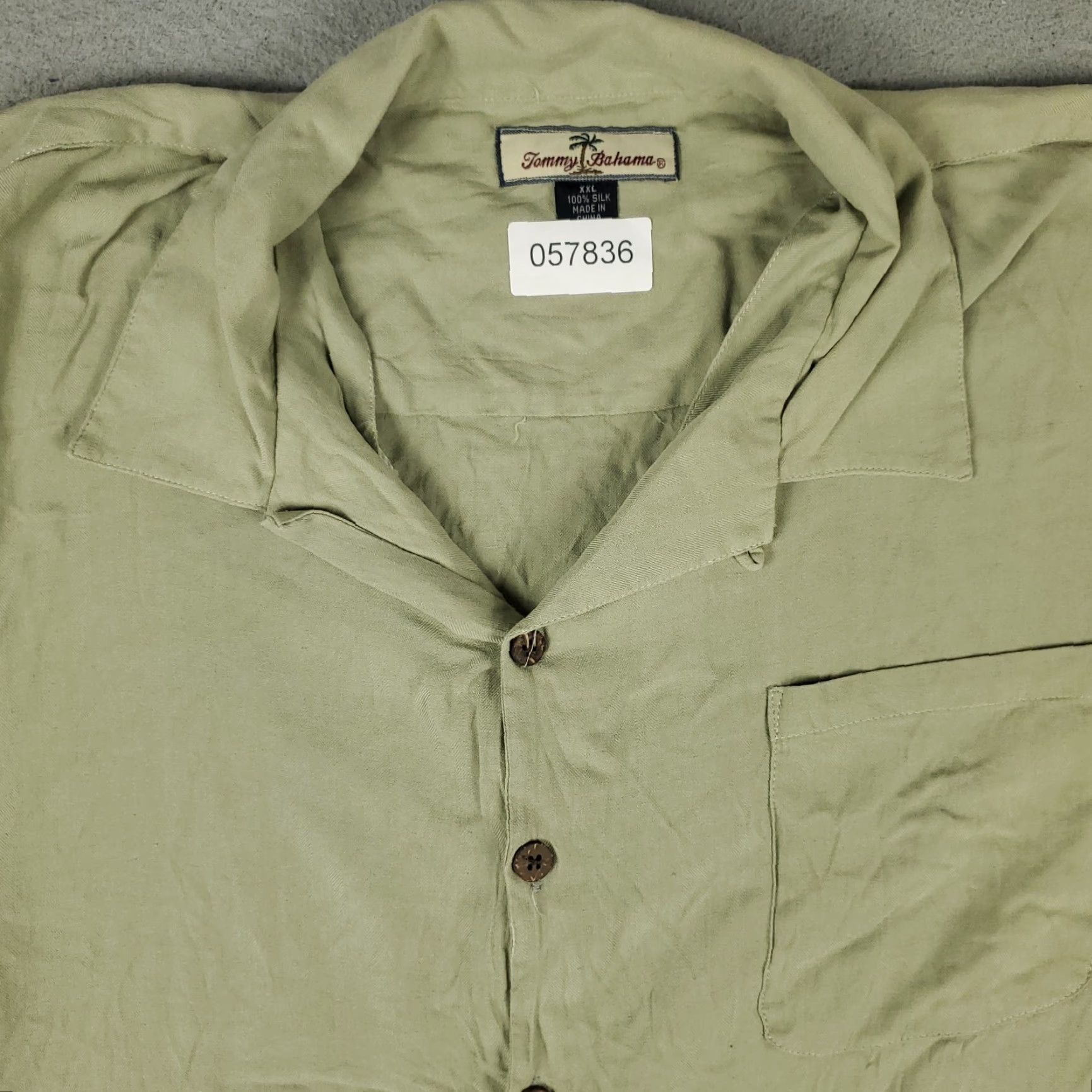Tommy Bahama Tommy Bahama Shirt Mens 2XL Beige Silk Hawaiian Button Up Short Sleeve Aloha Classic Size US XXL / EU 58 / 5 - 2 Thumbnail