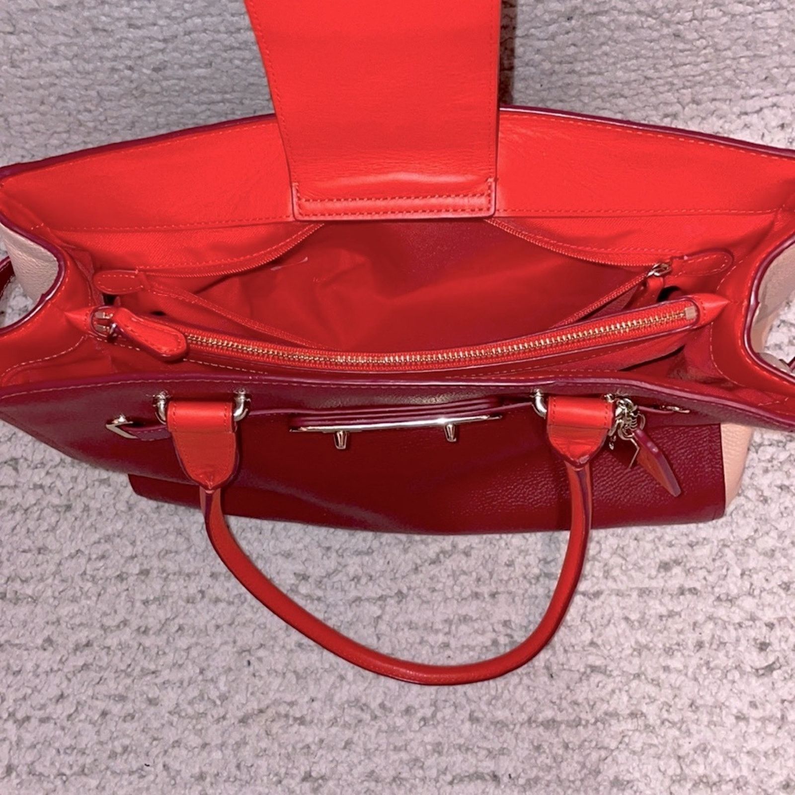 Coach Coach Swagger Carryall Colorblock Pebble Leather Tote Size ONE SIZE - 12 Thumbnail