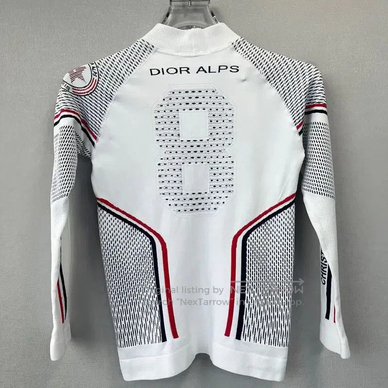 Dior Dior Women's Long Sleeve White Sweatshirt . Size L / US 10 / IT 46 - 2 Thumbnail
