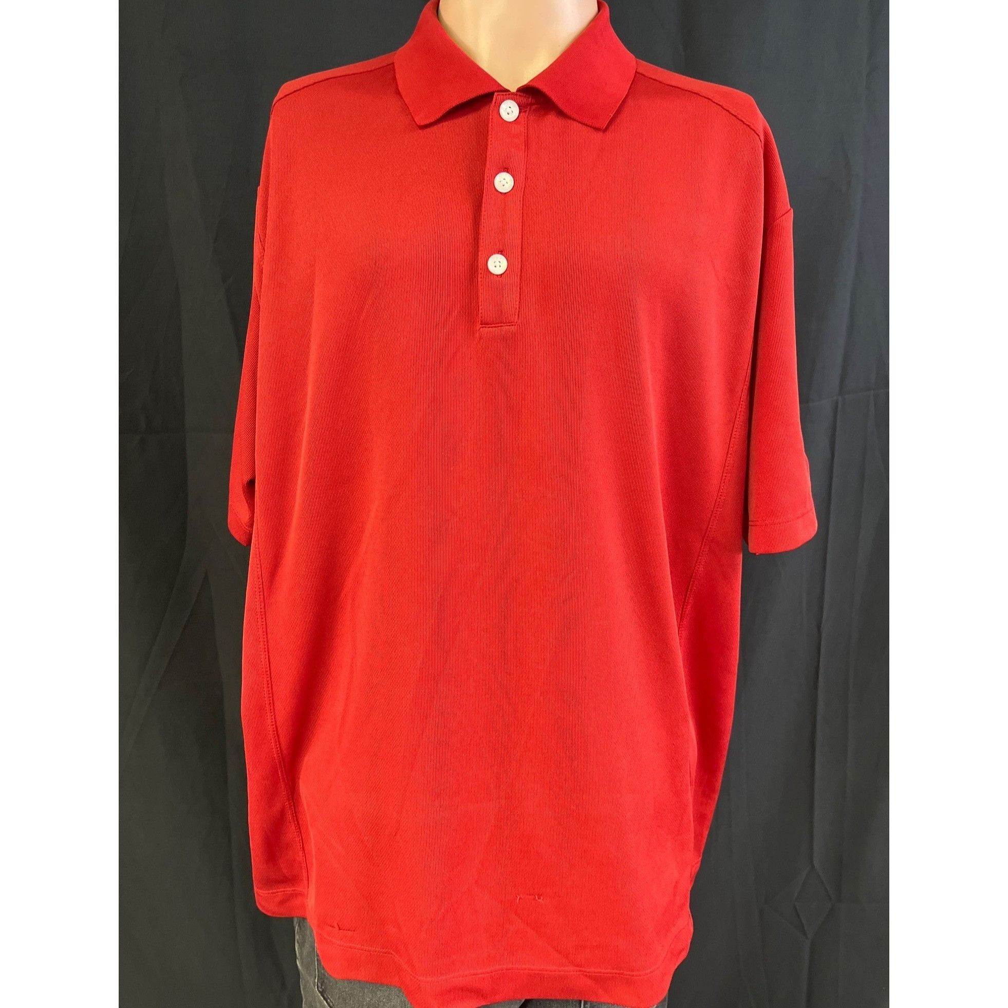 Nike Nike Golf Dri-Fit Men's Red Golf Shirt/Polo Size L SKU 4072 Size US L / EU 52-54 / 3 - 1 Thumbnail
