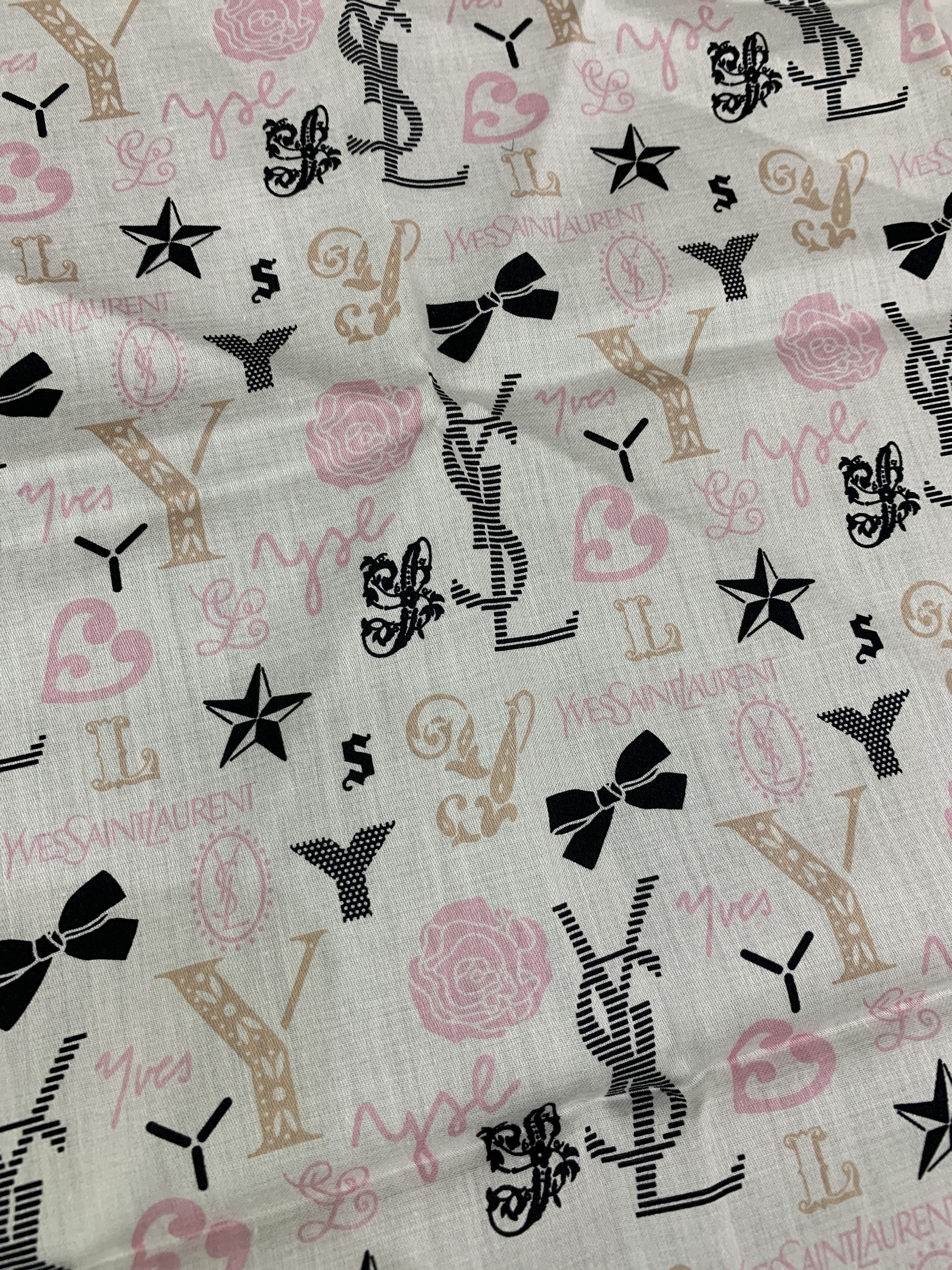 Yves Saint Laurent Yves Saint Laurent Handkerchief / Neckerchief HKA1021 Size ONE SIZE - 4 Thumbnail