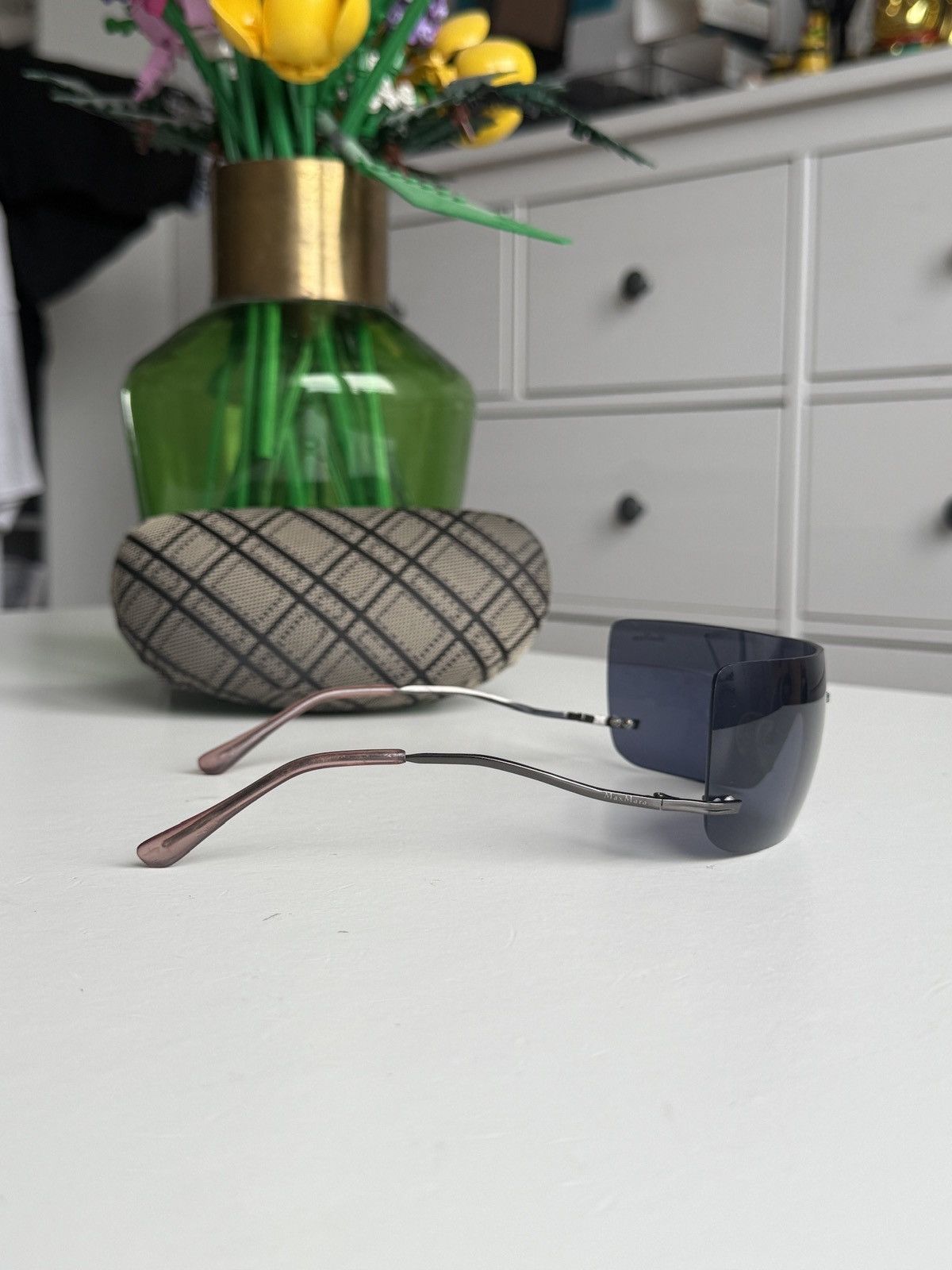 Designer Vintage y2k Max mara shield sunglasses designer avantgarde Size ONE SIZE - 5 Thumbnail