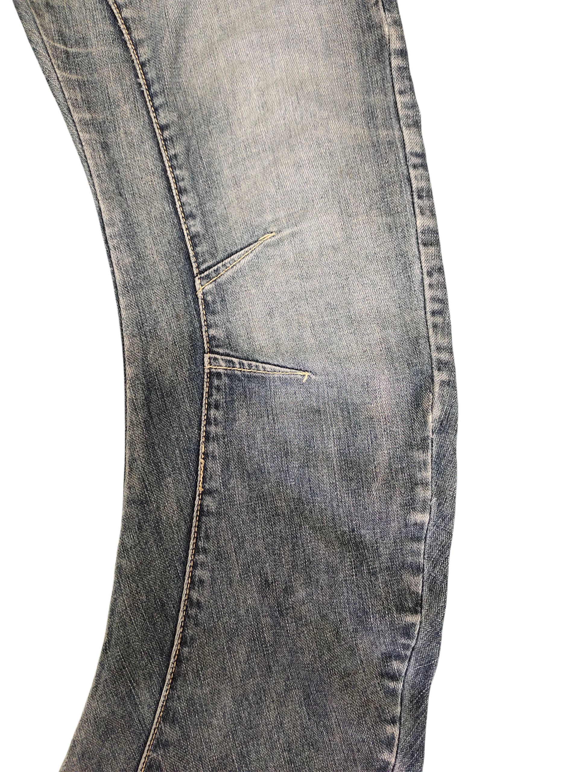 PPFM Ppfm Multi Zipper Pocket Distress Denim Jeans Grunge Punk Size US 32 / EU 48 - 3 Thumbnail