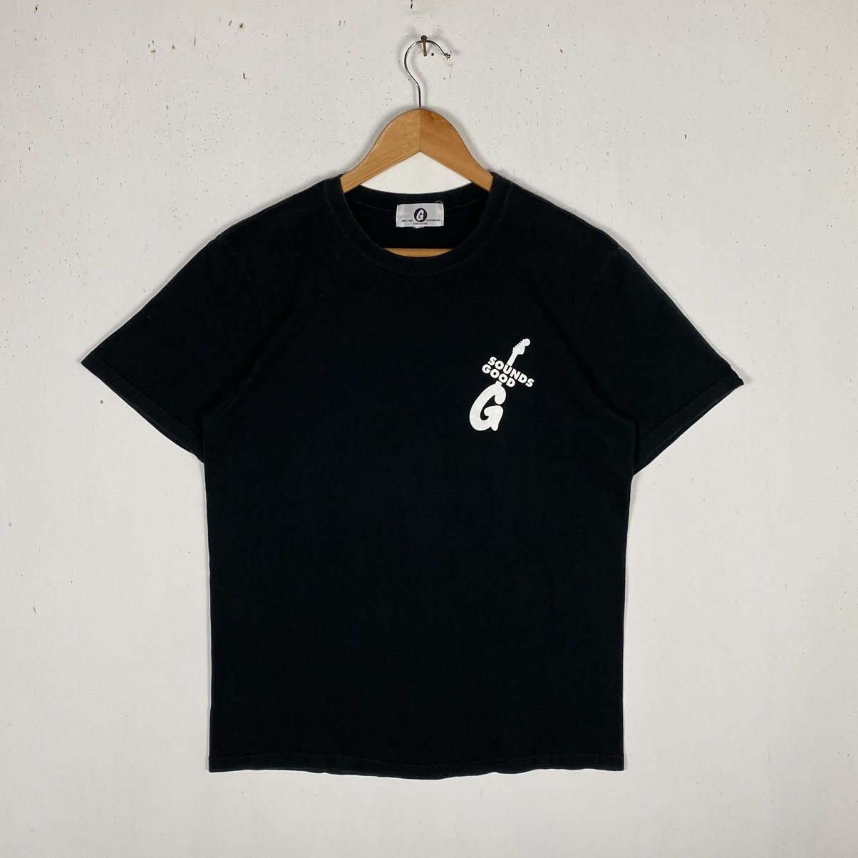 GOODENOUGH Vintage 00's GOODENOUGH SOUNDS GOOD Tee Hiroshi Fujiwara Size US M / EU 48-50 / 2 - 2 Thumbnail