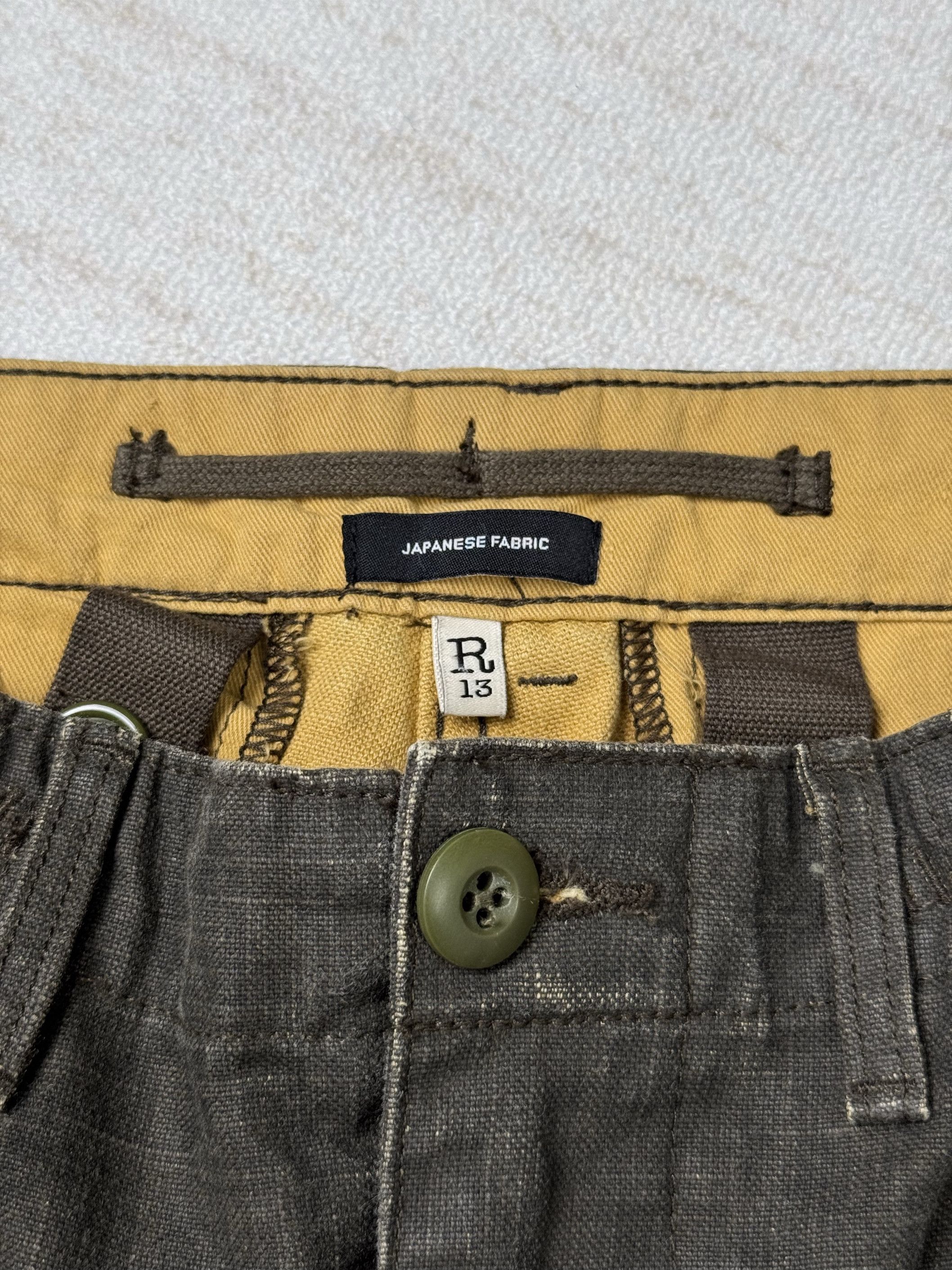 R13 UNWORN* R13 MARK MILITARY CARGO PANTS - BLACK CANVAS Size US 30 / EU 46 - 4 Thumbnail