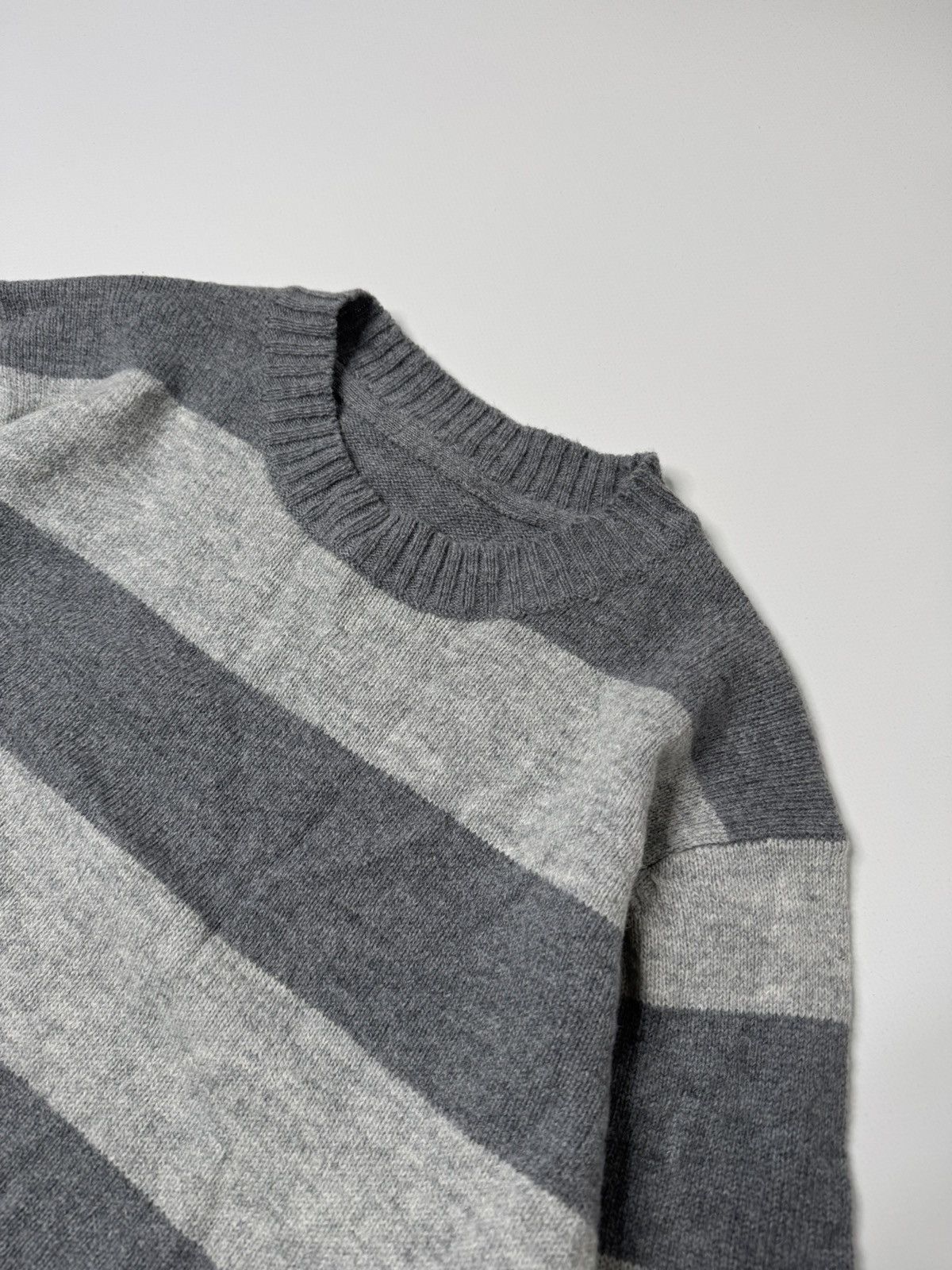 Vintage Vintage 60% wool knit sweater avant garde striped y2k lgb Size US M / EU 48-50 / 2 - 2 Thumbnail