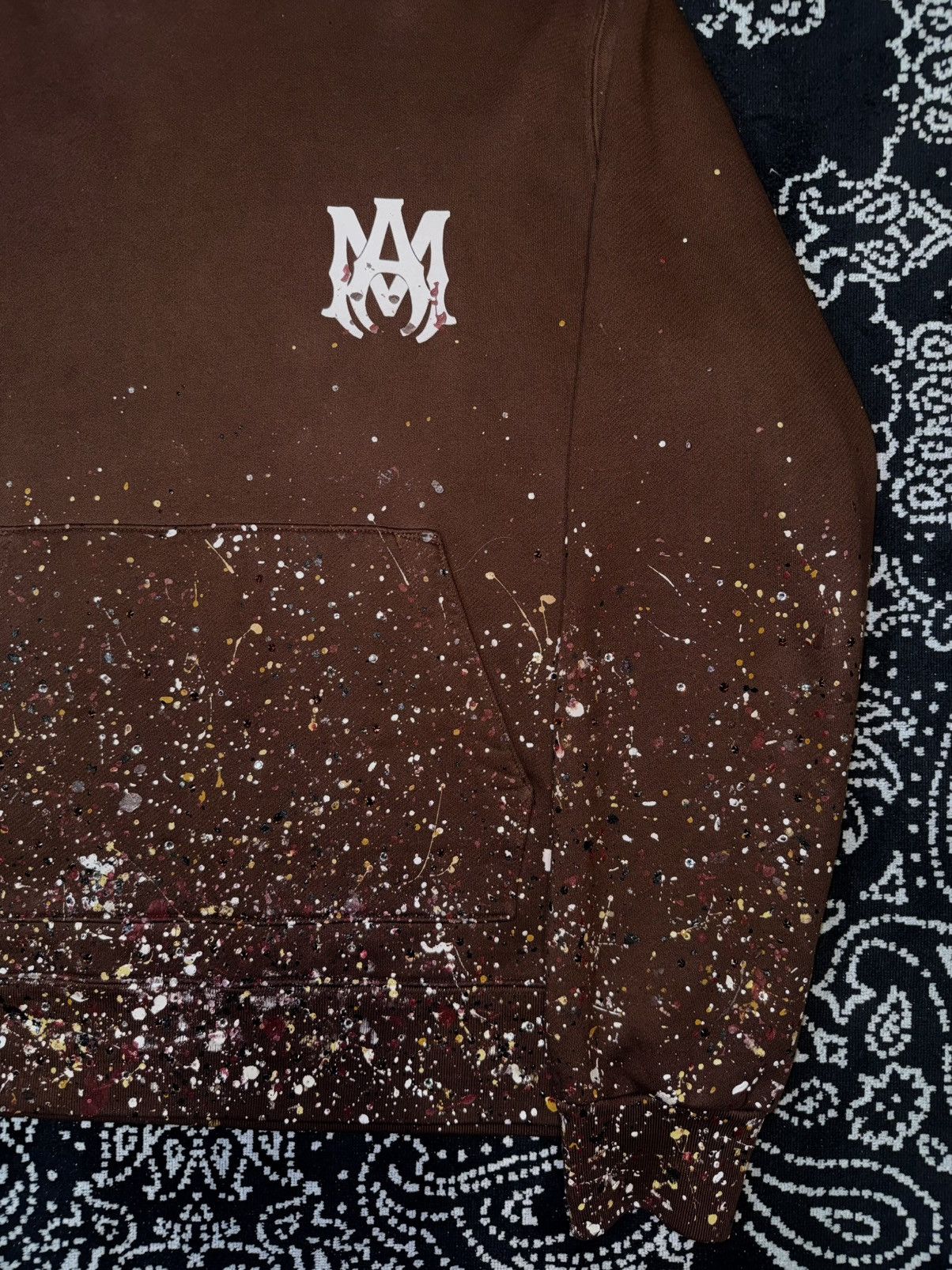 Amiri Amiri Crystal Paint Splatter Hoodie Size US L / EU 52-54 / 3 - 3 Thumbnail