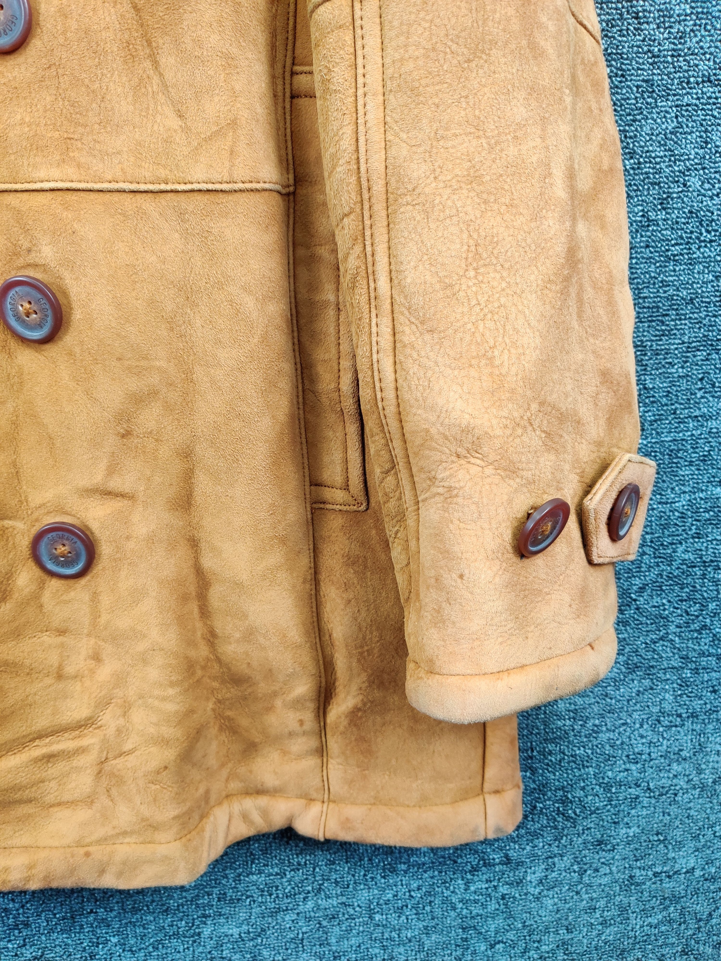 Leather Vintage Georgia Sheepskin Coat Leather Jacket Size US L / EU 52-54 / 3 - 3 Thumbnail