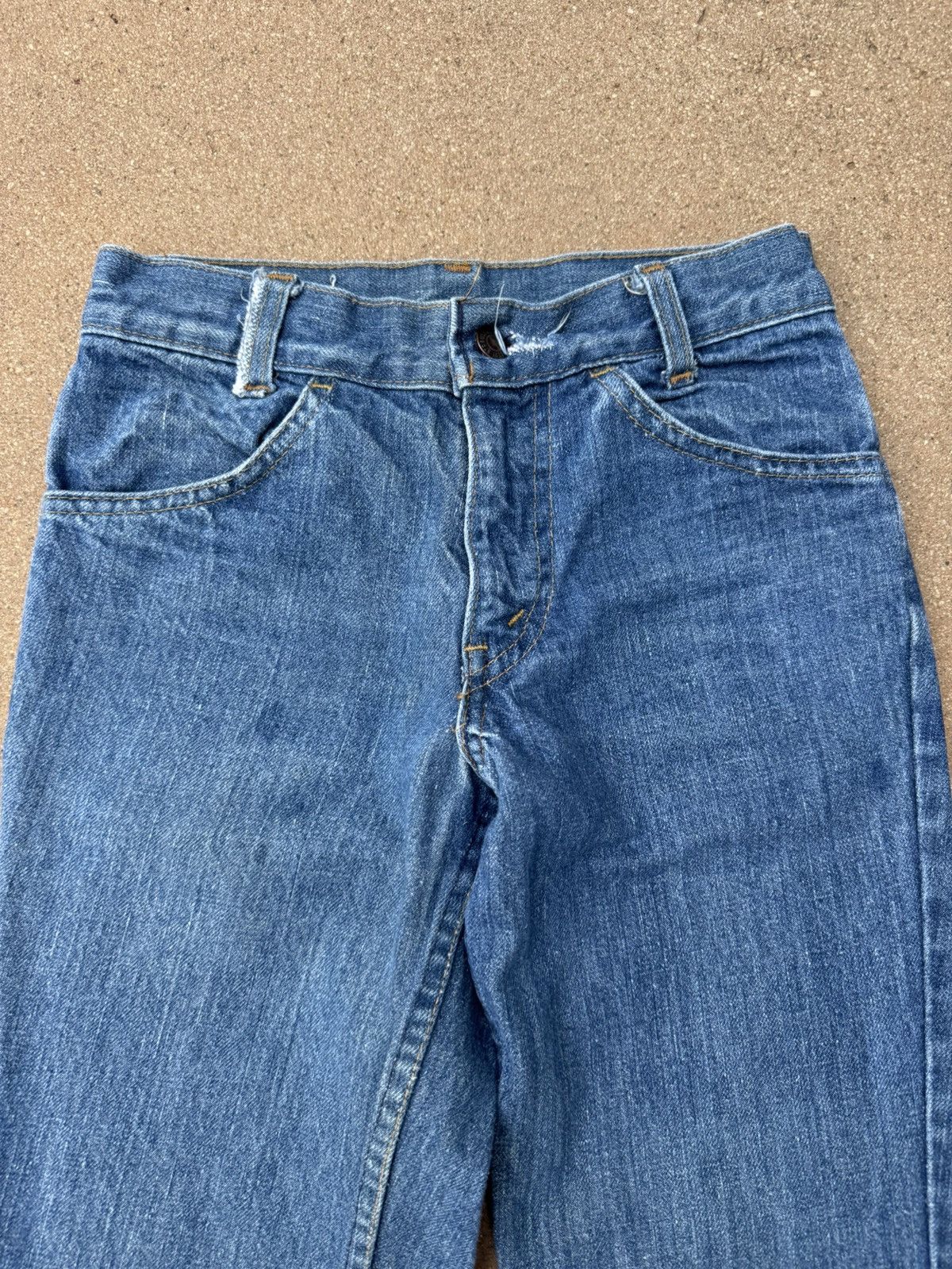 Levi's × Vintage Vtg 70’s Levi’s 784 Orange Tab Bellbottom Flare Jeans 26x29 Size 26" / US 2 / IT 38 - 4 Thumbnail