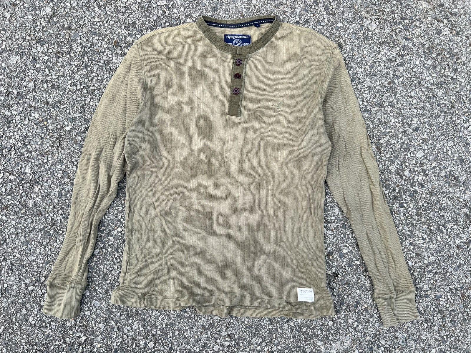 Japanese Brand × Vintage The Flying Scotsman Longsleeve Tee Military Army Size US L / EU 52-54 / 3 - 1 Thumbnail