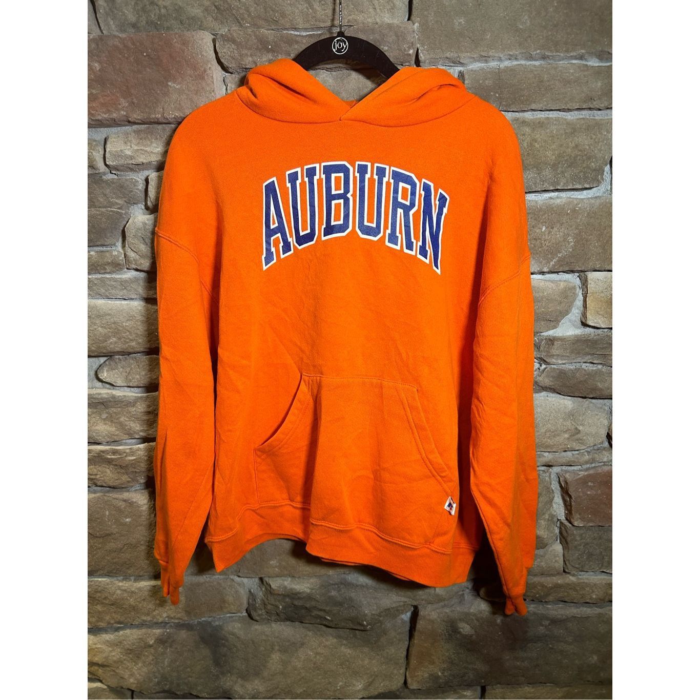 Vintage 90s Russell Athletic Hoodie Mens XL Orange Pullover hotsell Streetwear College