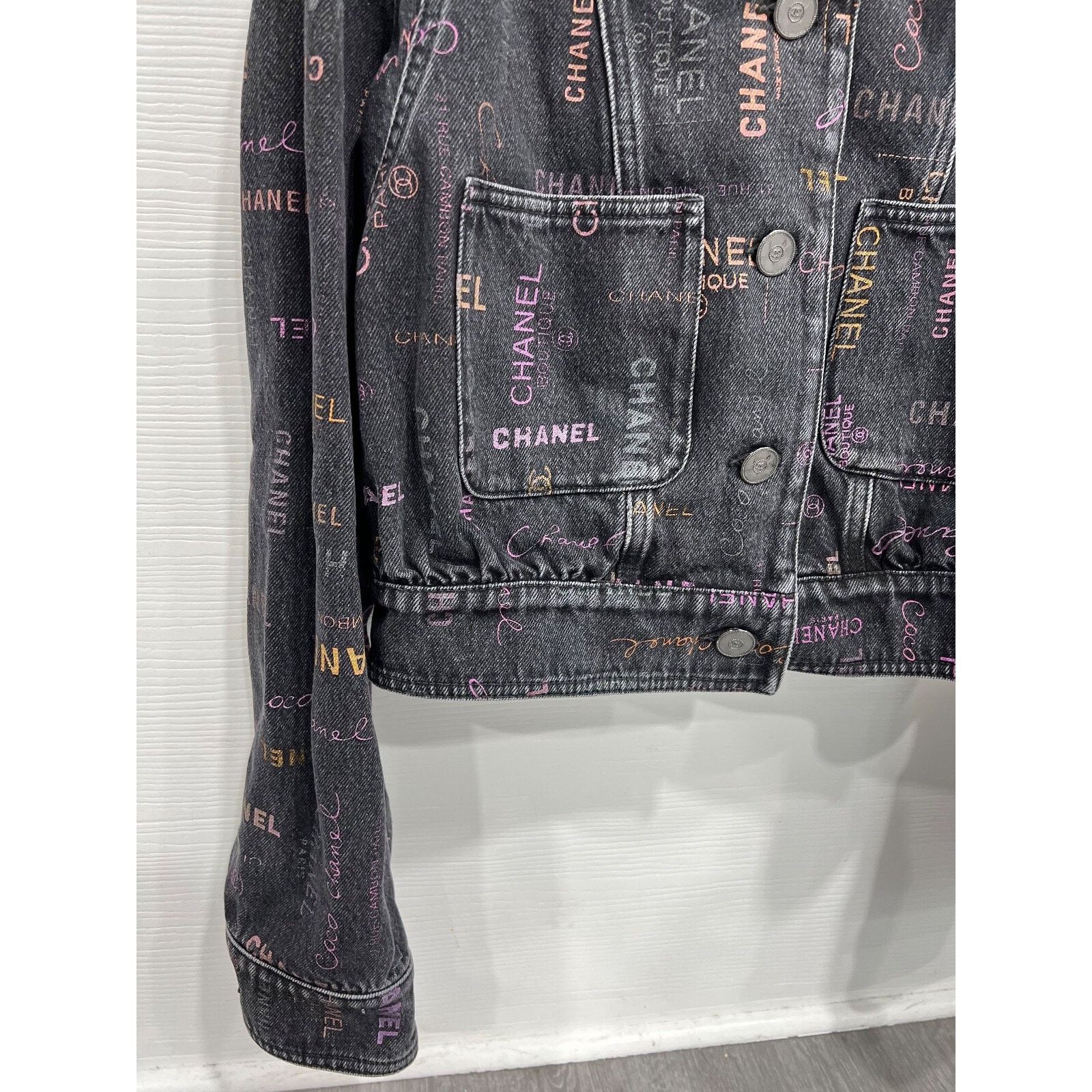 Chanel Chanel Graffiti Logo Denim Runway Long Sleeve Jacket 38 Size XS / US 0-2 / IT 36-38 - 8 Thumbnail