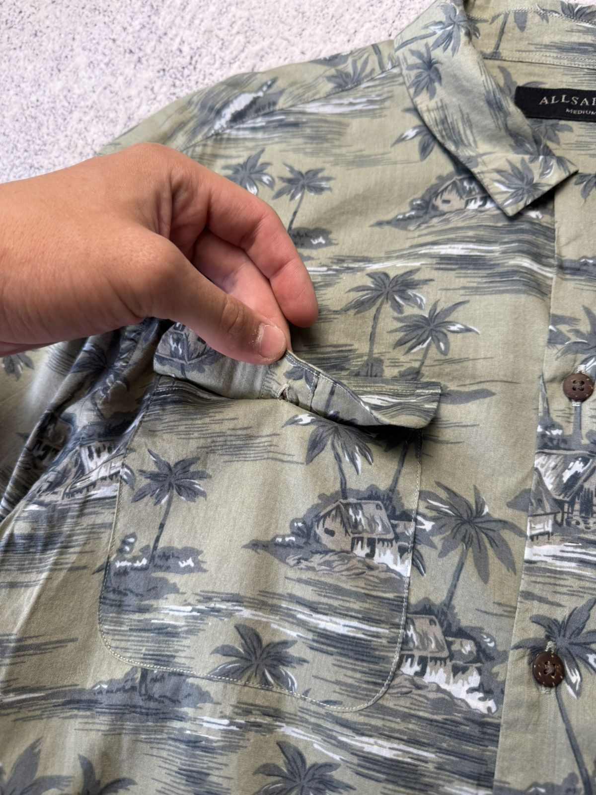 Allsaints Designer Allsaints AWA Hawaii crazy oversize shirt Size US M / EU 48-50 / 2 - 14 Thumbnail