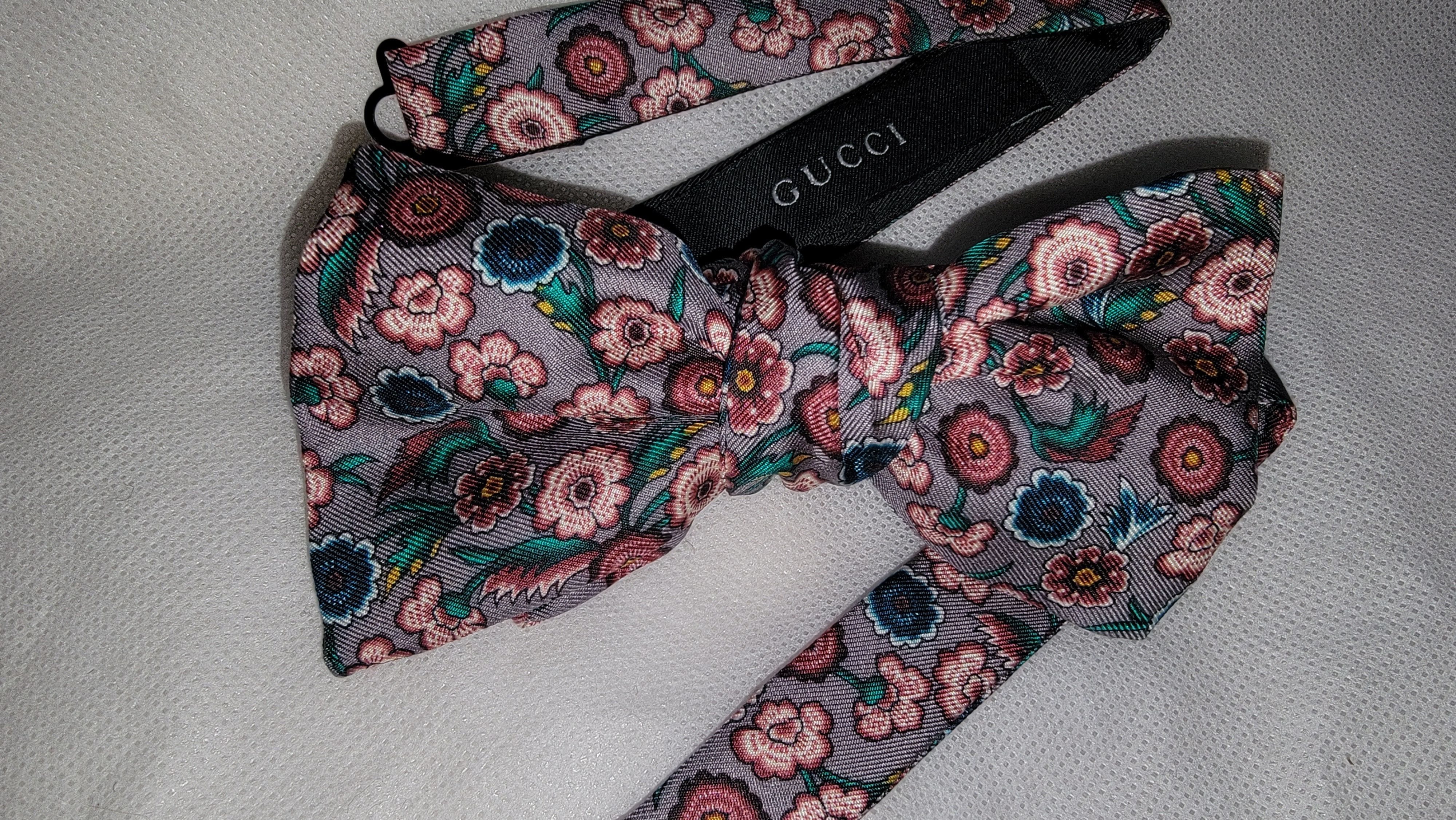 Gucci Gucci floral silk bow tie Size ONE SIZE - 3 Thumbnail