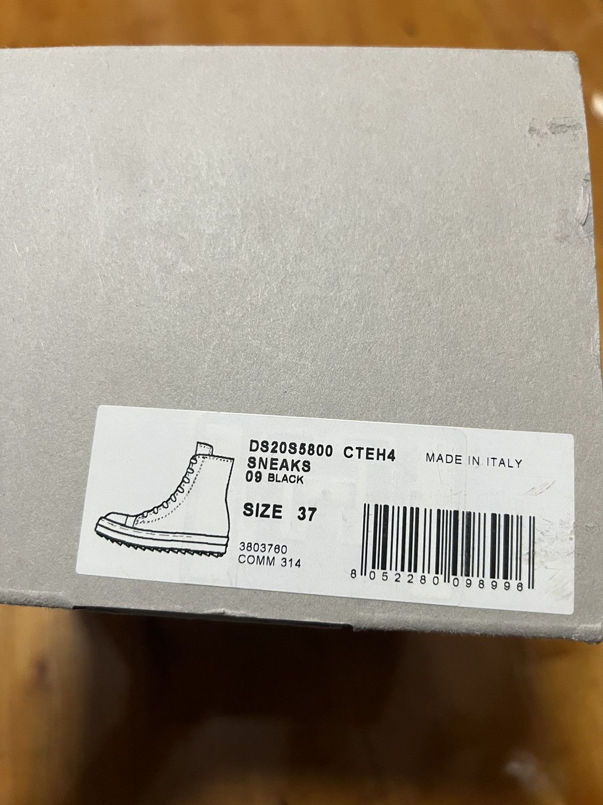 Rick Owens Drkshdw Rick owens ramones high top sneakers sz 37 Size US 7 / IT 37 - 9 Thumbnail