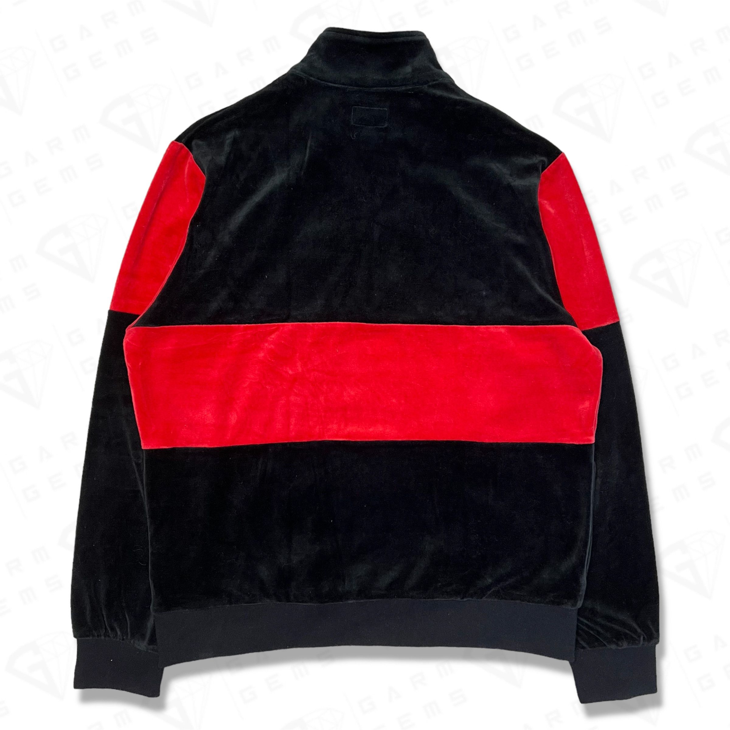 Supreme Supreme Embroidered Velour Quarter Zip Sweatshirt Size US M / EU 48-50 / 2 - 2 Thumbnail