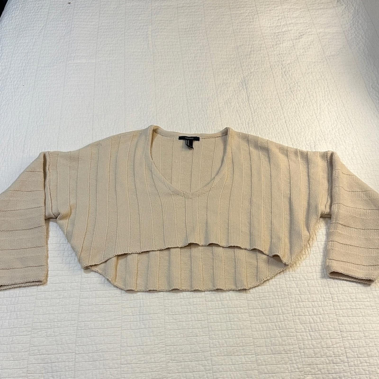 Forever 21 Forever 21 Knit Balletcore Medium Cropped Sweater Camel Size M / US 6-8 / IT 42-44 - 2 Thumbnail