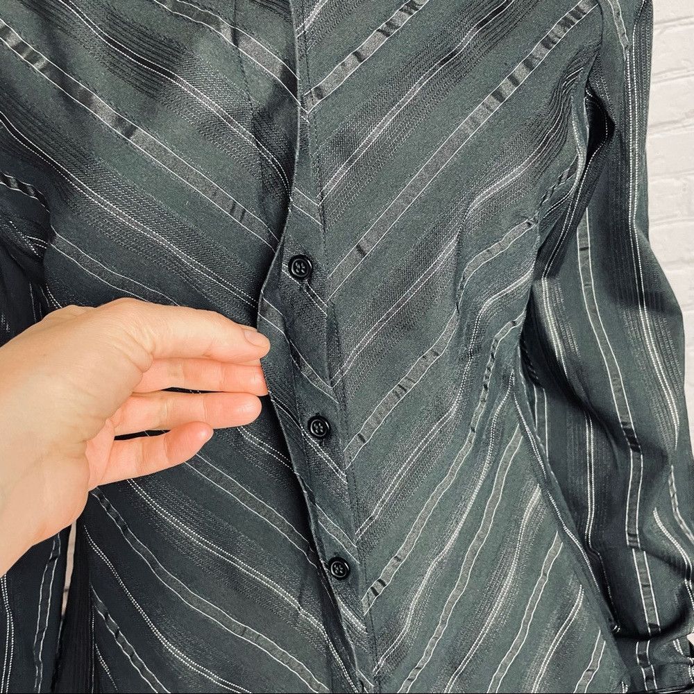 Worthington Worthington Stretch Black Stripes Blouse Shirt Size 8 Size M / US 6-8 / IT 42-44 - 9 Thumbnail