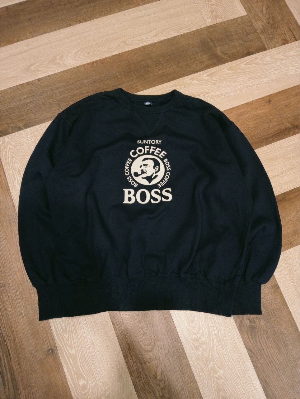 Japanese Brand VINTAGE SUNTORY BOSS COFFEE BIG LOGO SWEATSHIRT Size US L / EU 52-54 / 3 - 2 Thumbnail