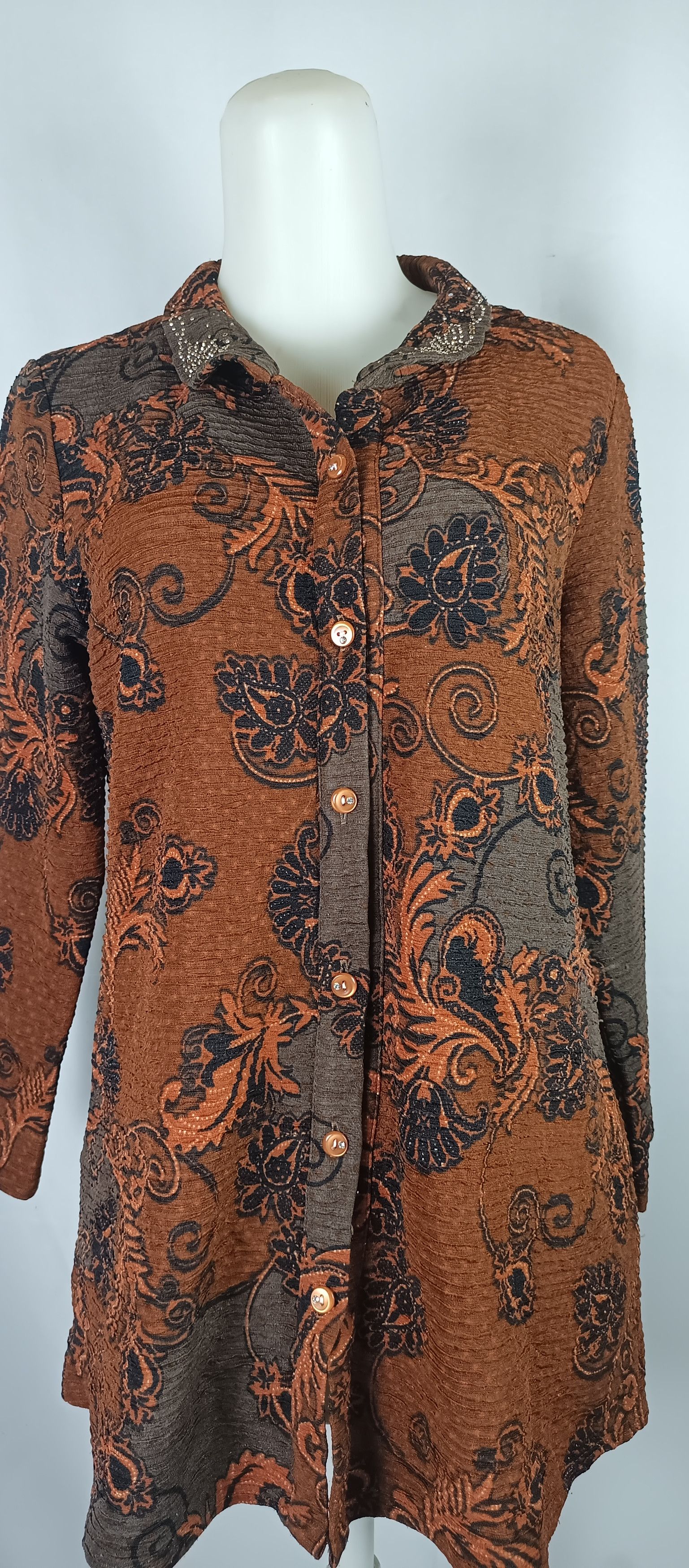 Designer × Japanese Brand × Vintage SSAMZIE Ladies Undefined Pleates Blouses Style Issey Size L / US 10 / IT 46 - 18 Thumbnail