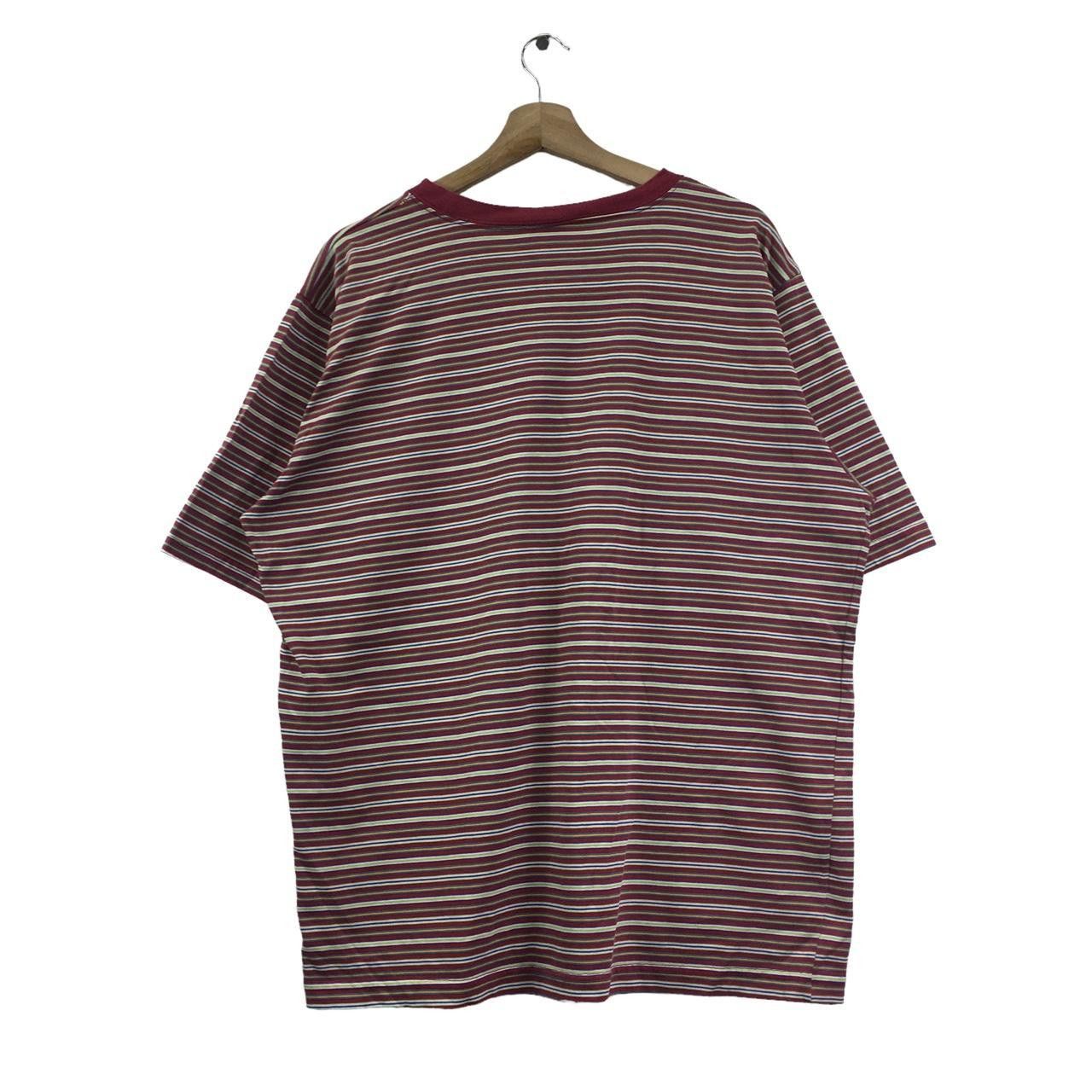 Hang Ten Vtg 80’ HANG TEN SURFING Hawaii Red Striped Tee Shirt Size US XL / EU 56 / 4 - 4 Thumbnail