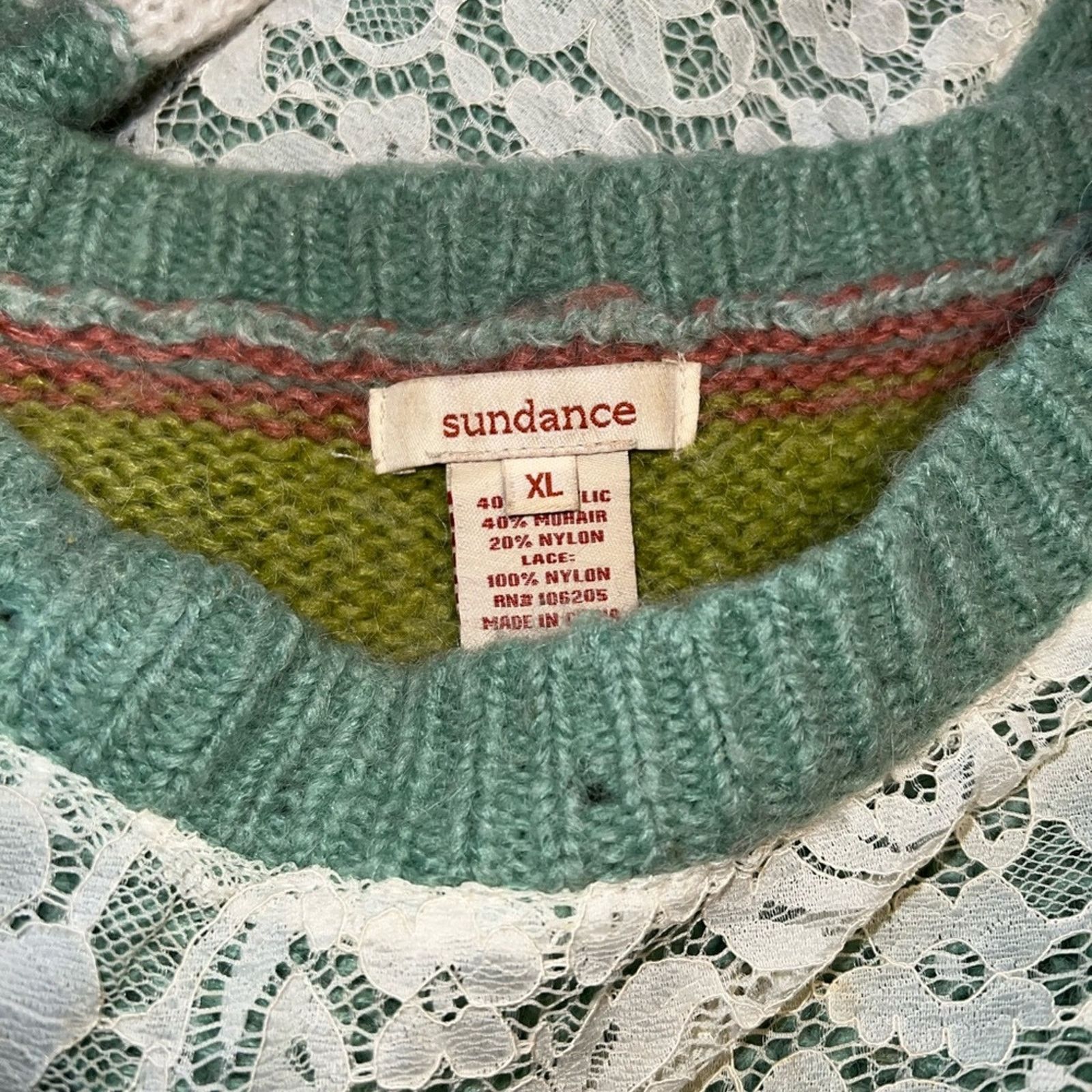 Other Gorgeous Sundance Mohair Mixed Media Sweater! Size XL / US 12-14 / IT 48-50 - 6 Thumbnail