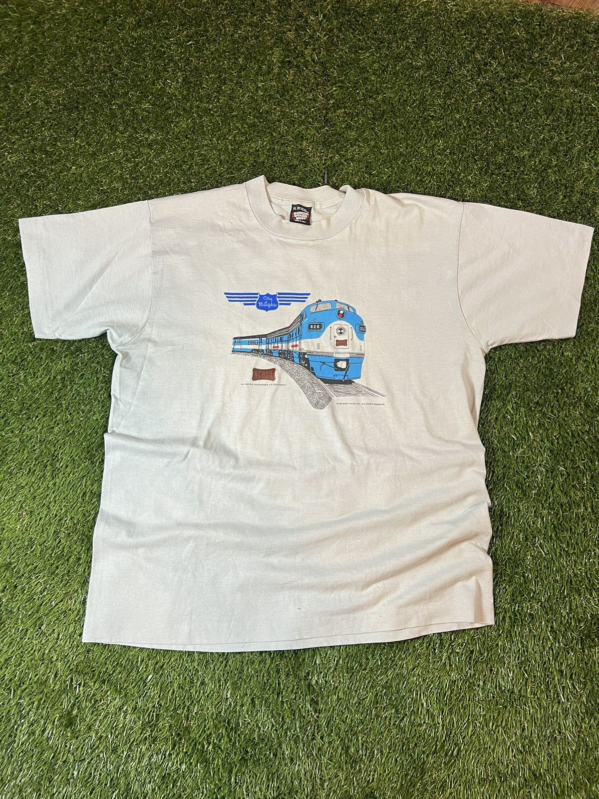 Vintage Vintage 1990 CSX Memphis Railroads Train Track Tee Size US XL / EU 56 / 4 - 1 Thumbnail