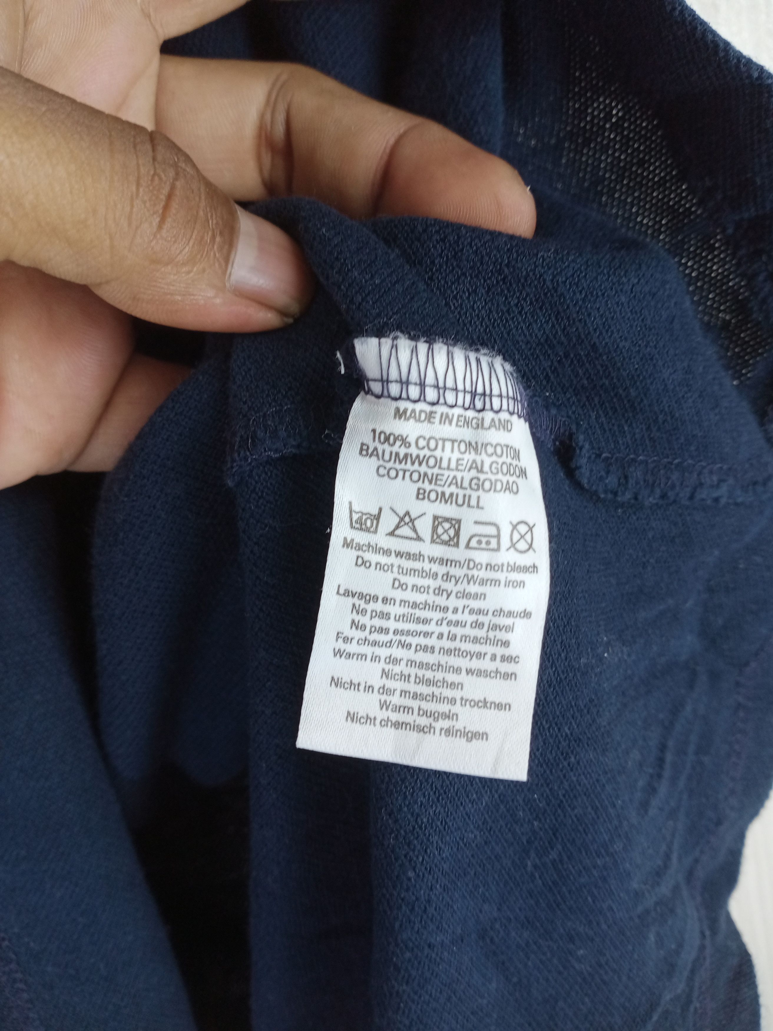 Burberry Rare Vintage 90s Burberrys Polo Shirt Made in England Size US L / EU 52-54 / 3 - 7 Thumbnail