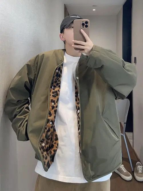 VIBE Tiger Reversable Bomber Jacket Size US M / EU 48-50 / 2 - 7 Thumbnail