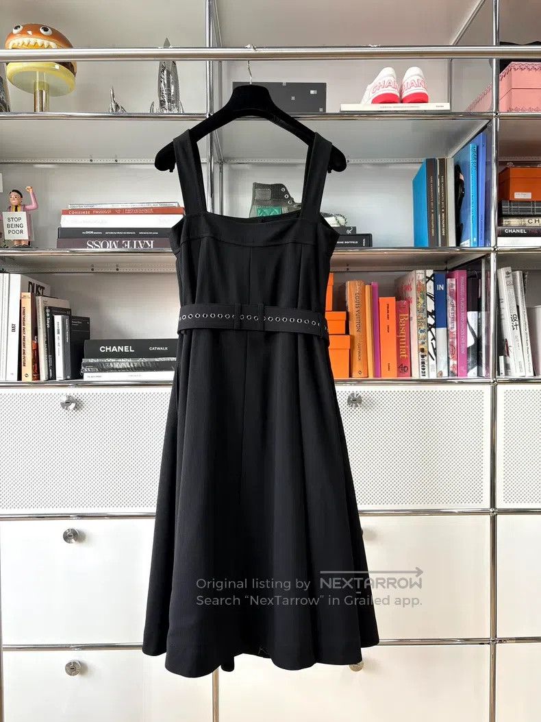 Dior Dior Black belt strap dress Size XS / US 0-2 / IT 36-38 - 2 Thumbnail
