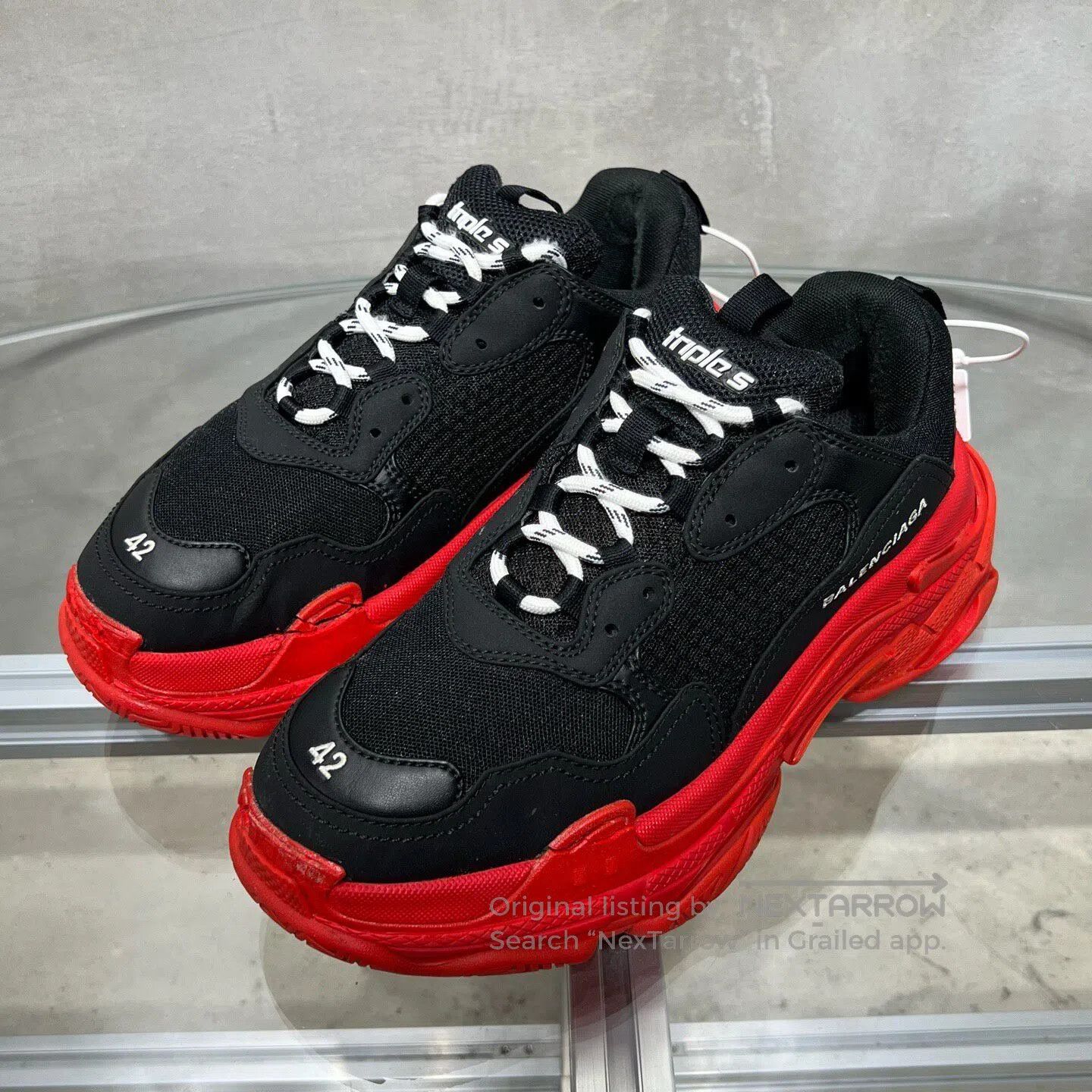 Balenciaga NEW Balenciaga Runner 'Red/Red' Size 42 (9US) | Grailed