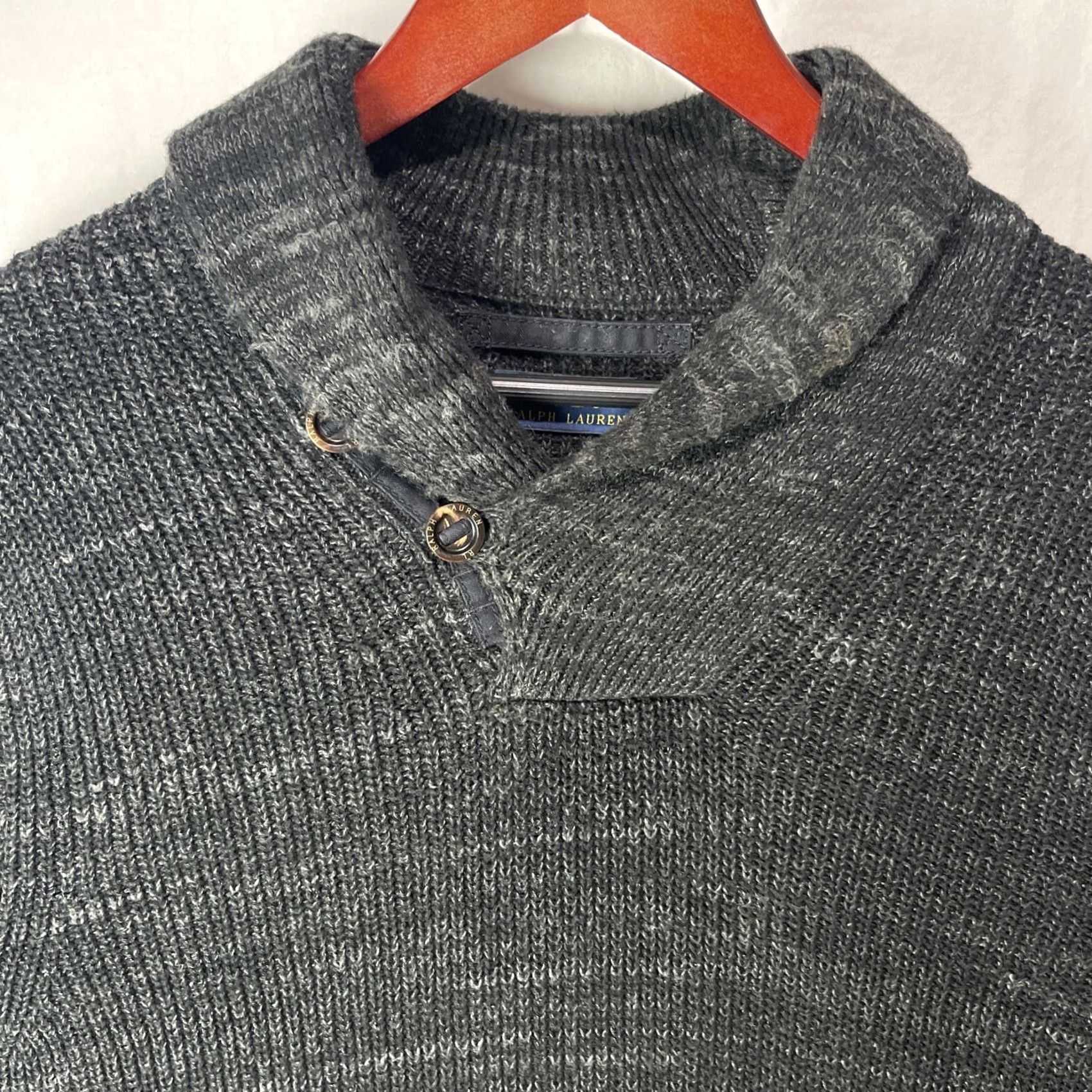 Polo Ralph Lauren Polo Ralph Lauren Sweater Mens Small Shawl Collar Fisherman Button Knit Adult Size US S / EU 44-46 / 1 - 4 Thumbnail