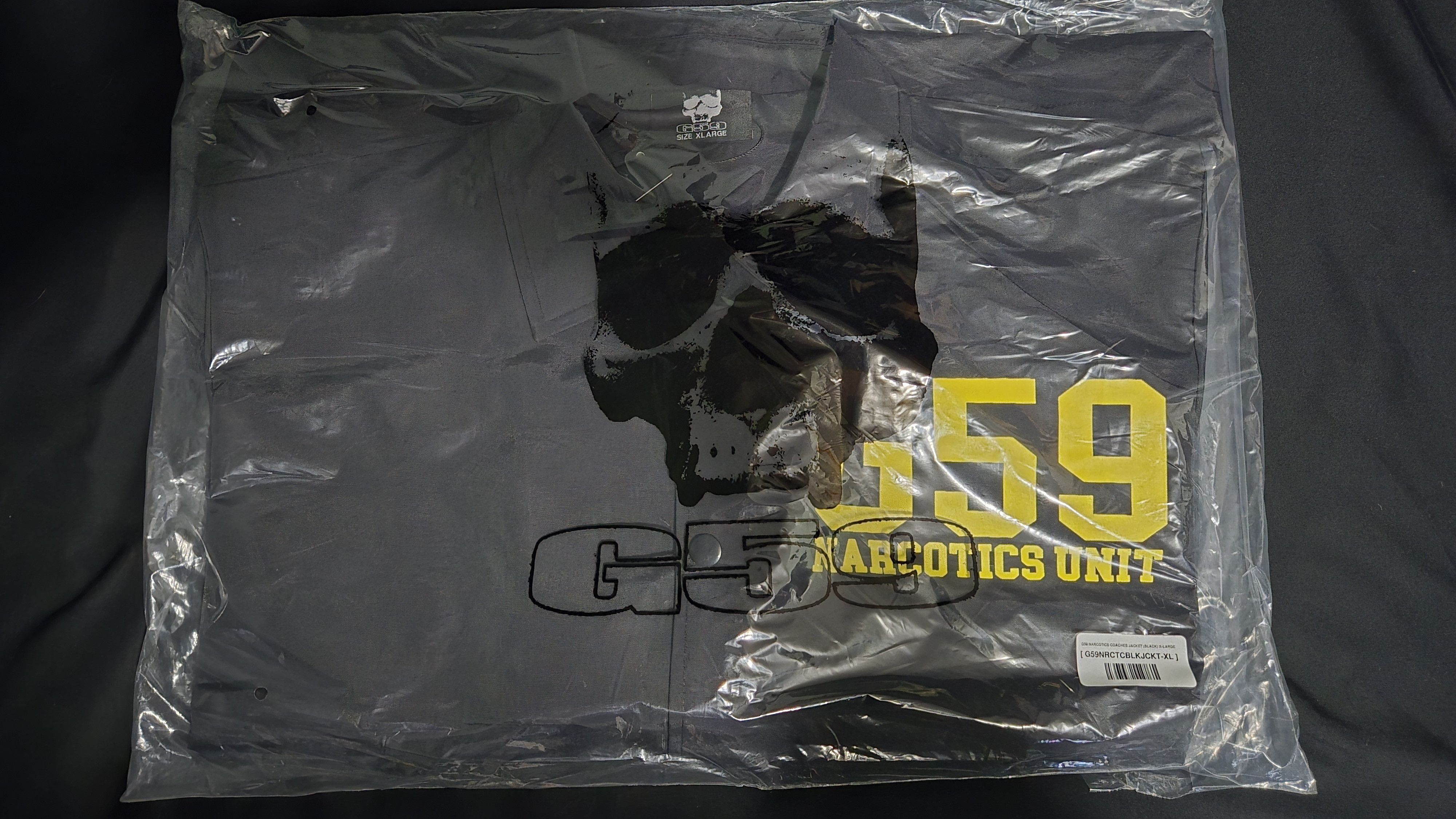 G59 Black Narcotics Coach Jacket