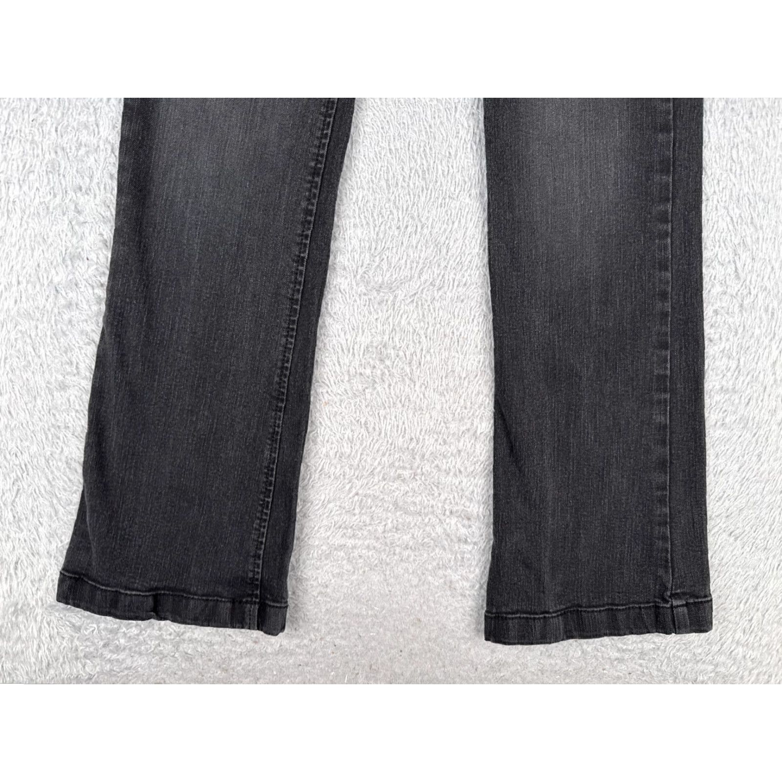 Vintage No Boundaries Jeans Juniors 7 Black Denim Bootcut Mid Rise Cotton Blend 26x31 Size 28" / US 6 / IT 42 - 2 Thumbnail
