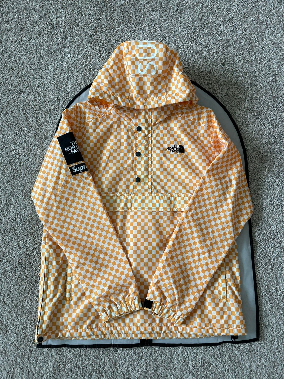 Pre-owned Supreme X The North Face Supreme The North Face Checkered Pullover In Yellow