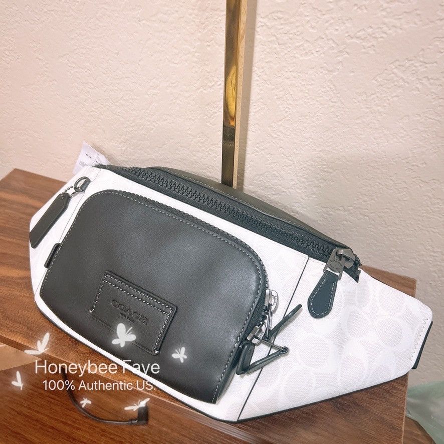 Coach Track Belt Bag In Colorblock Signature Canvas CP014 Size ONE SIZE - 2 Thumbnail